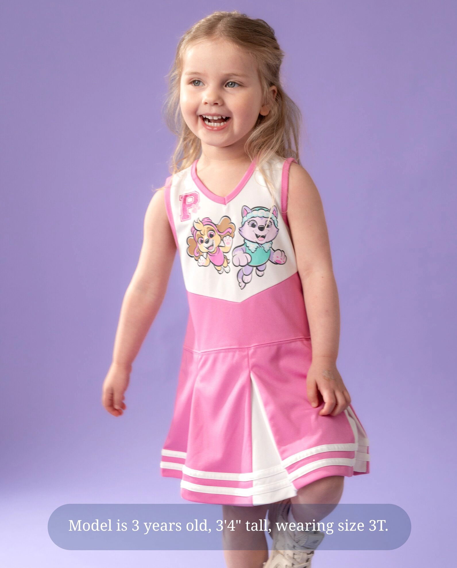 Paw Patrol Girls' Sleeveless Cheerleader Dress