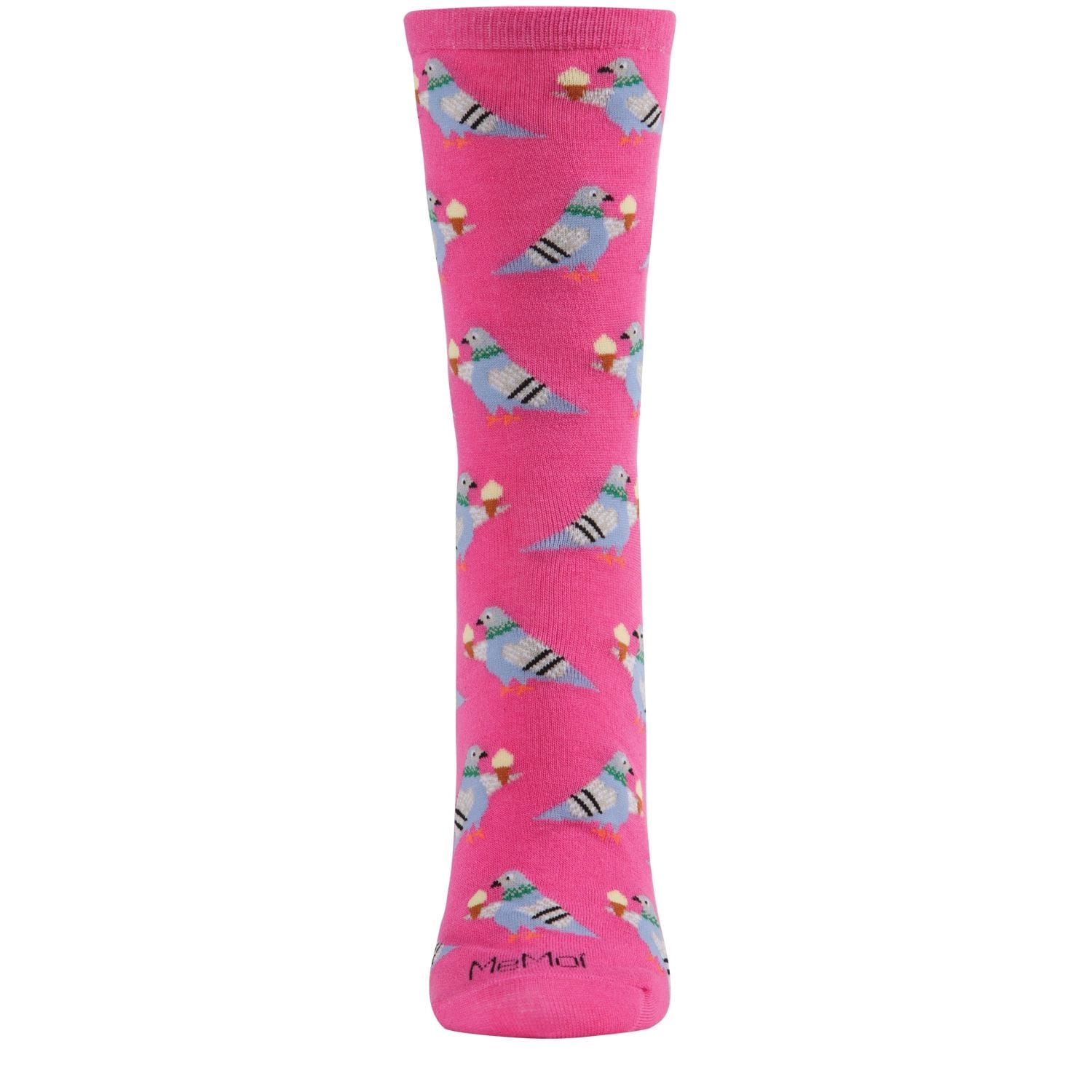 MeMoi Feed the NYC Pigeons Bamboo Blend Crew Socks