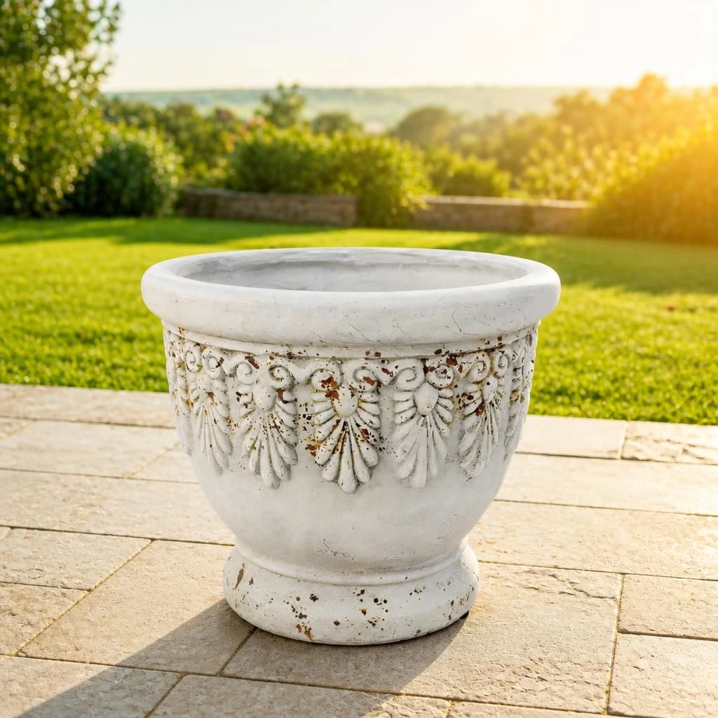 WOW PIONEER Large Round Outdoor Planter