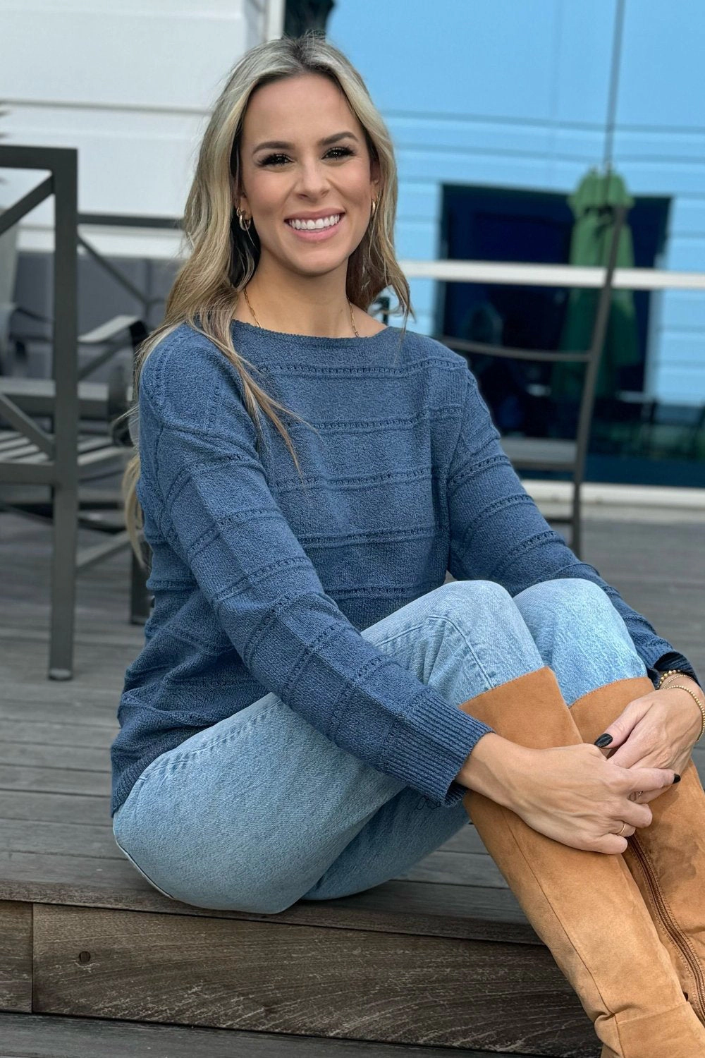 Threaded Pear Women's Riley Knit Sweater