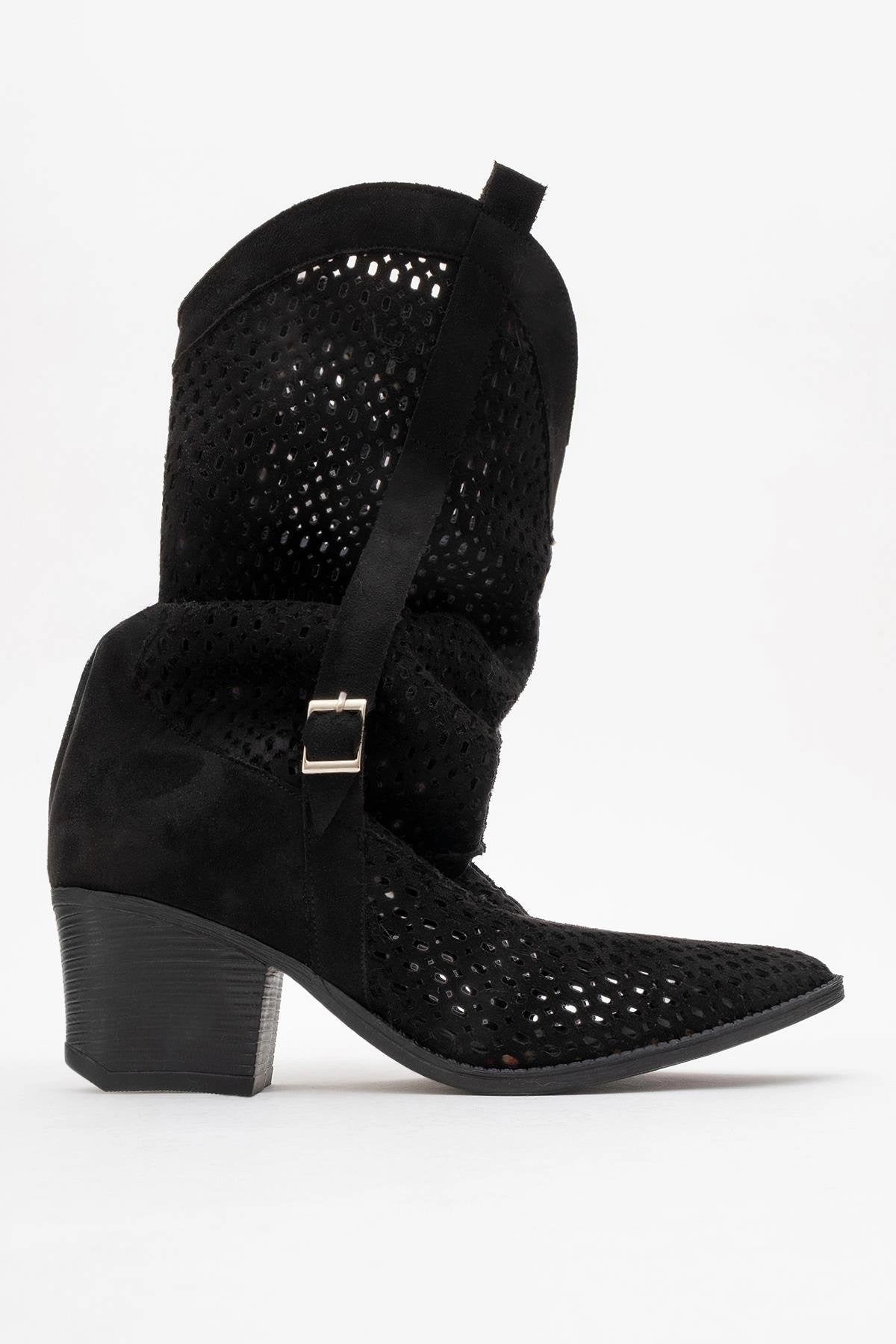 Prologue Shoes Womens Larry Western Cut-Out Summer Boots