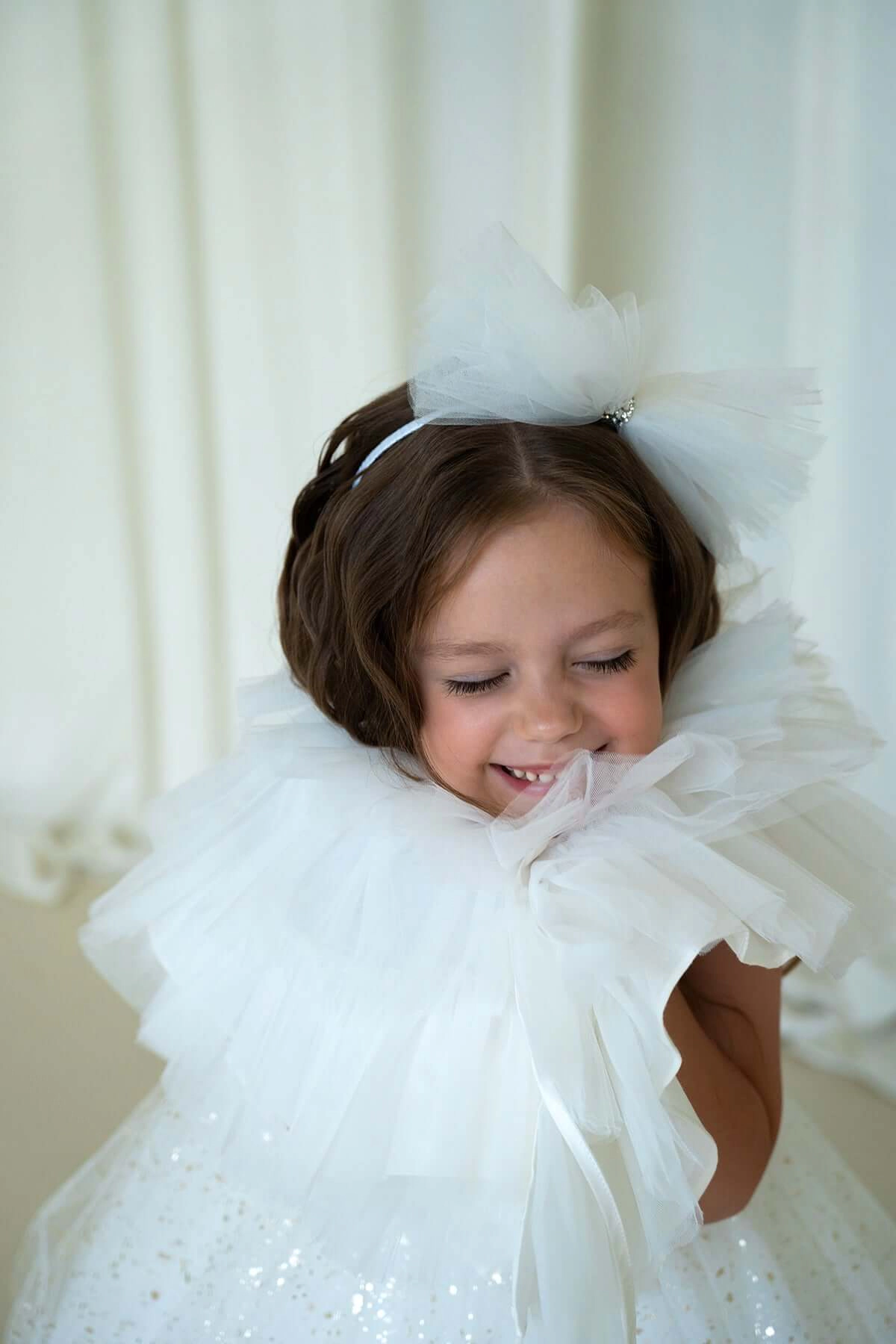 Mini Celebrities Girls Sparkle White Dress Set