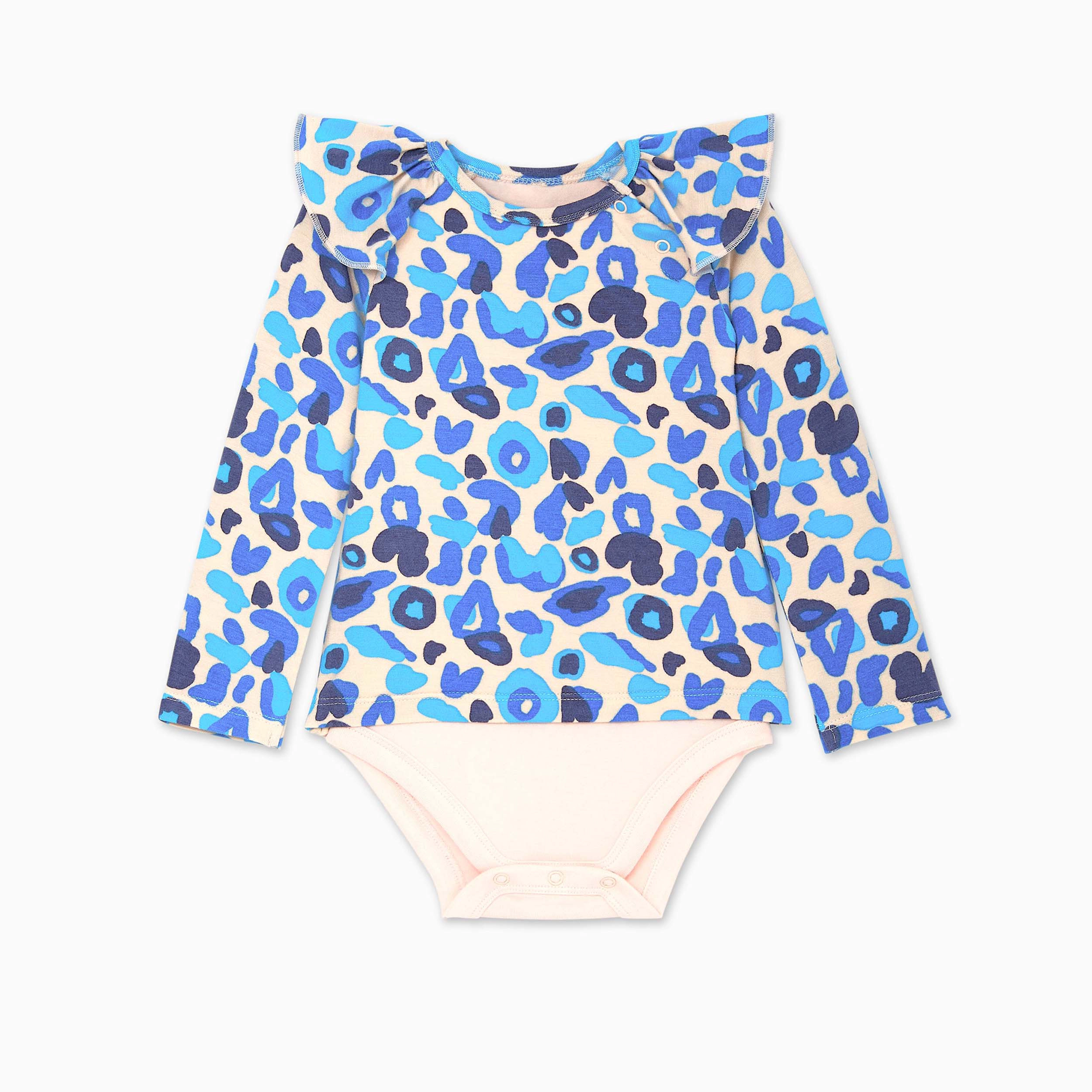 Rockets of Awesome Leopard 2-Fer Bodysuit For Baby Girl
