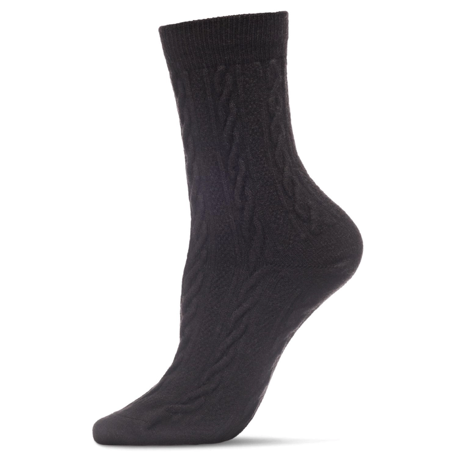 MeMoi Women's Classic Cozy and Warm Cable Knit Crew Socks