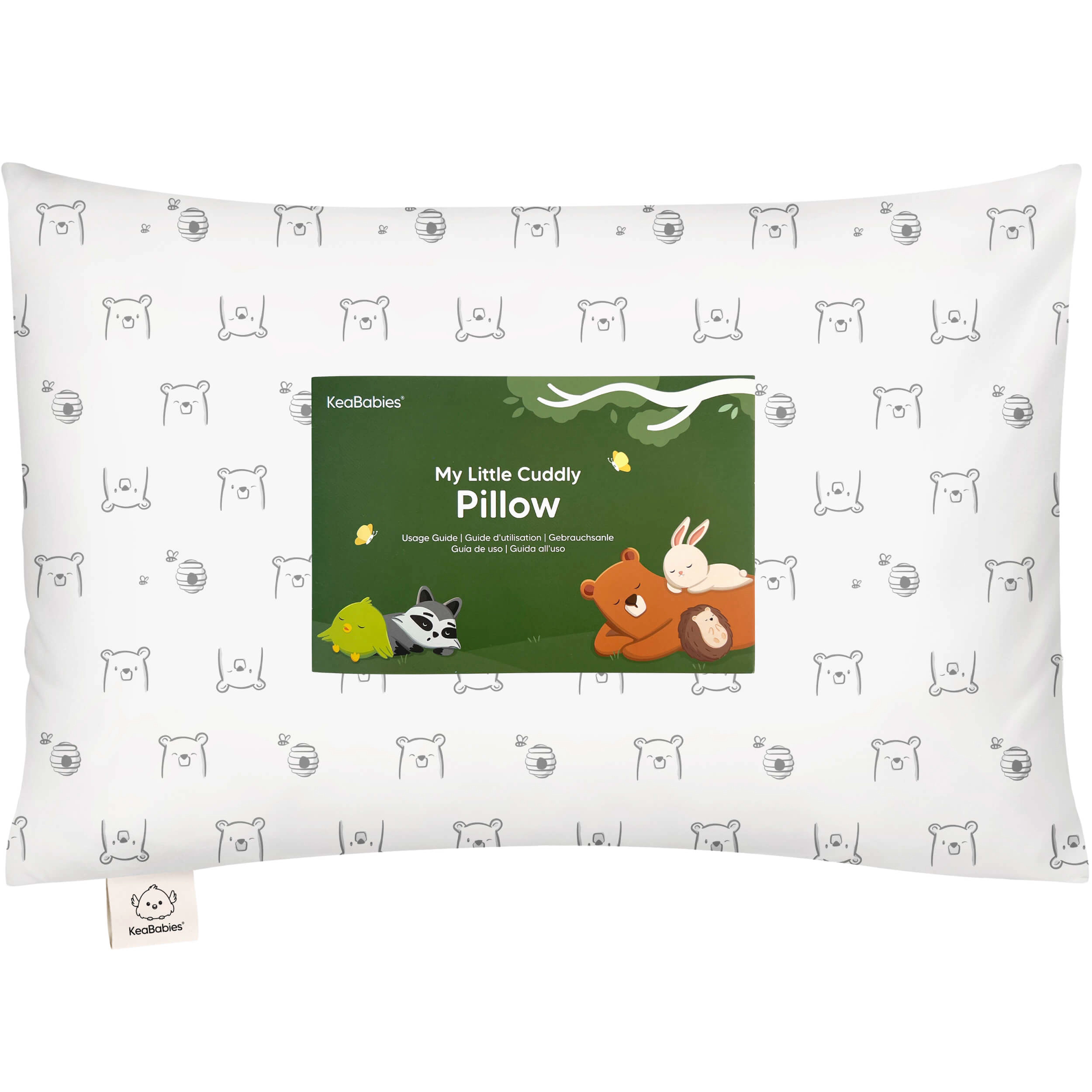 KeaBabies Cuddly Toddler Pillow with Pillowcase