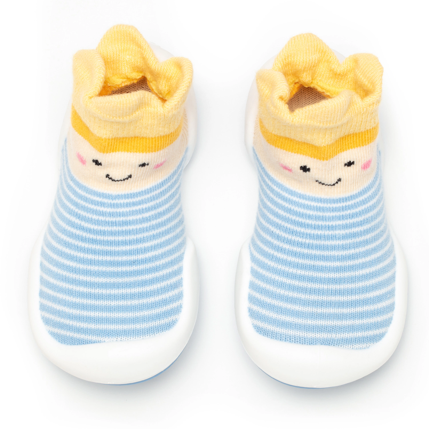 Komuello Toddler Boy First Walk Sock Shoes Crown Prince