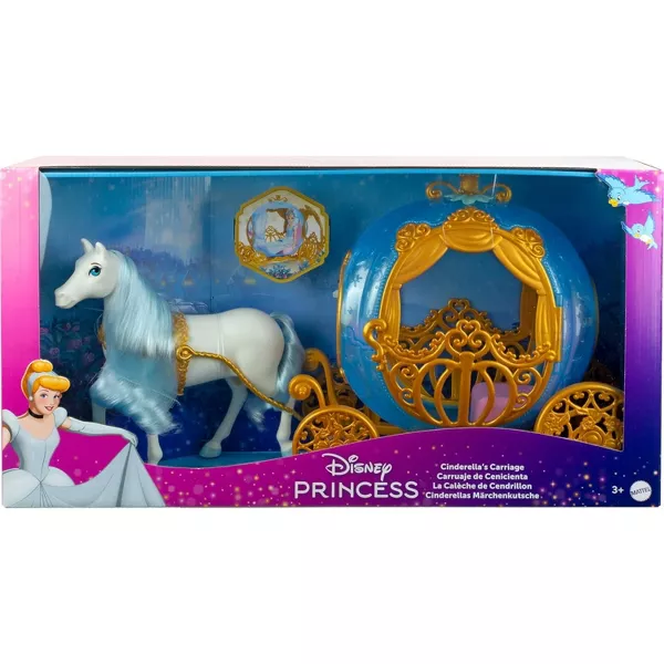 Mattel Disney Cinderella Rolling Carriage Playset with Horse