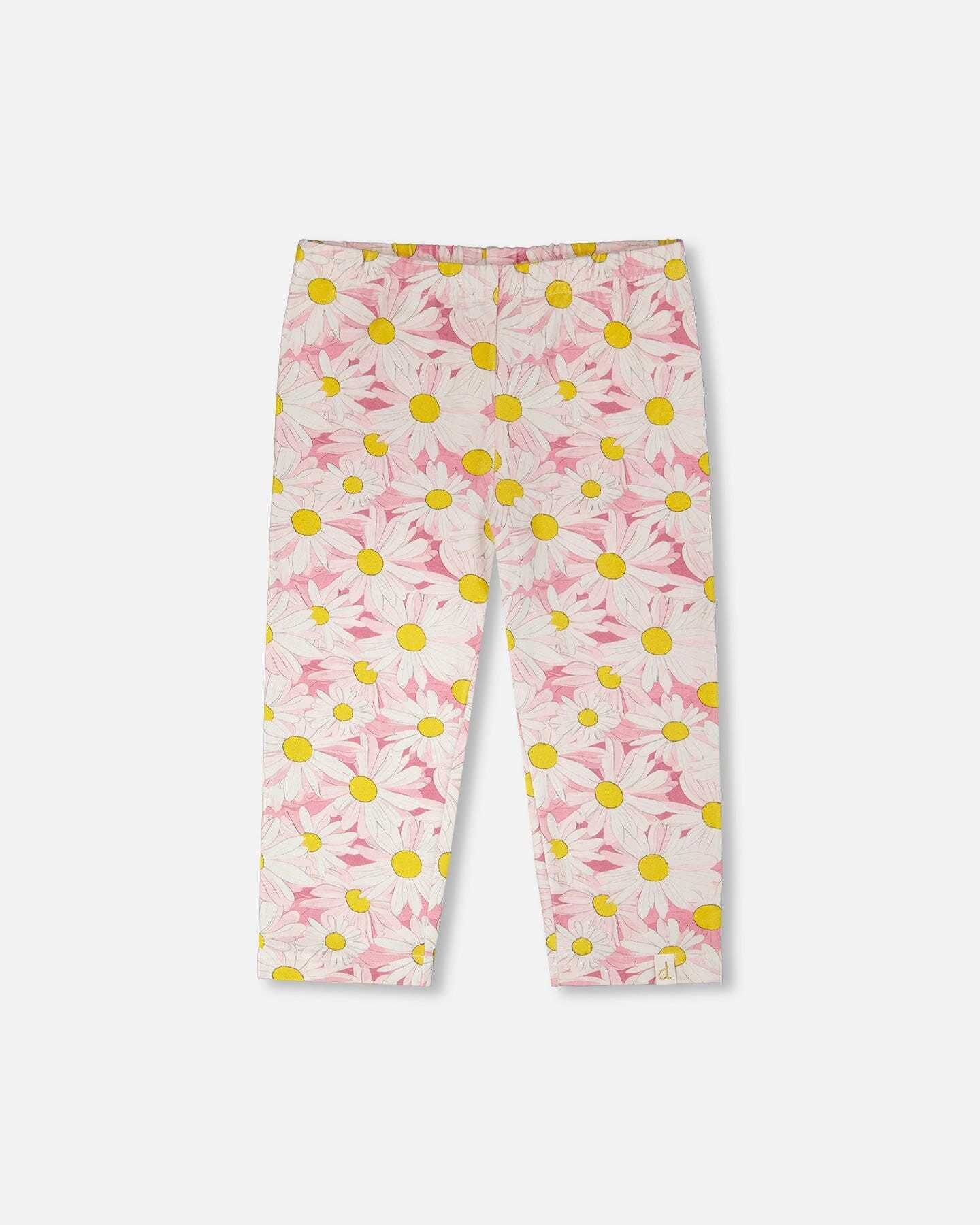 Deux par Deux Girls Jersey Capri Printed Daisies