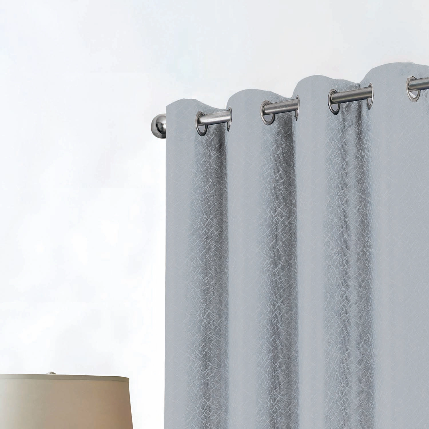 RT Designer Collection Cassi Shimmer Jacquard Grommet Curtain Panel 54" x 90