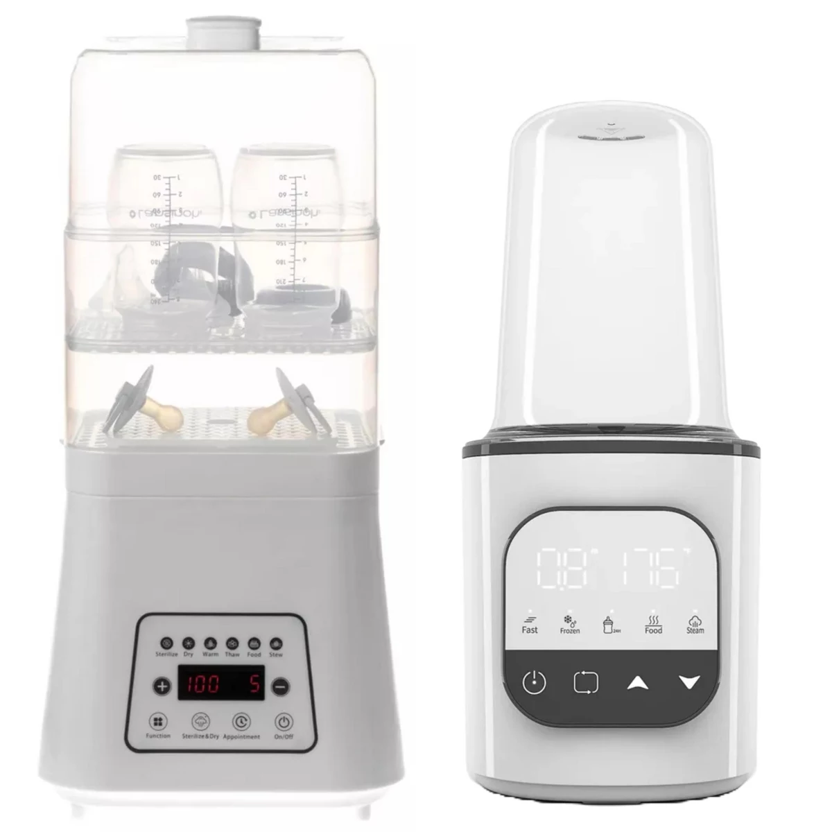 Sperric Baby Milk Bottle Warmer & Bottle Sterilizer - Fast Portable Hygienic Solution for Breastmilk, Formula, Pacifiers