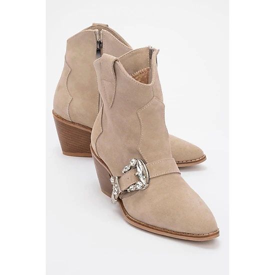 Forever & Always Womens Any Leather Buckle Boots