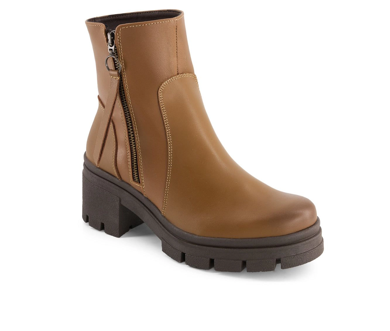 Andrea Womens Leather Booties