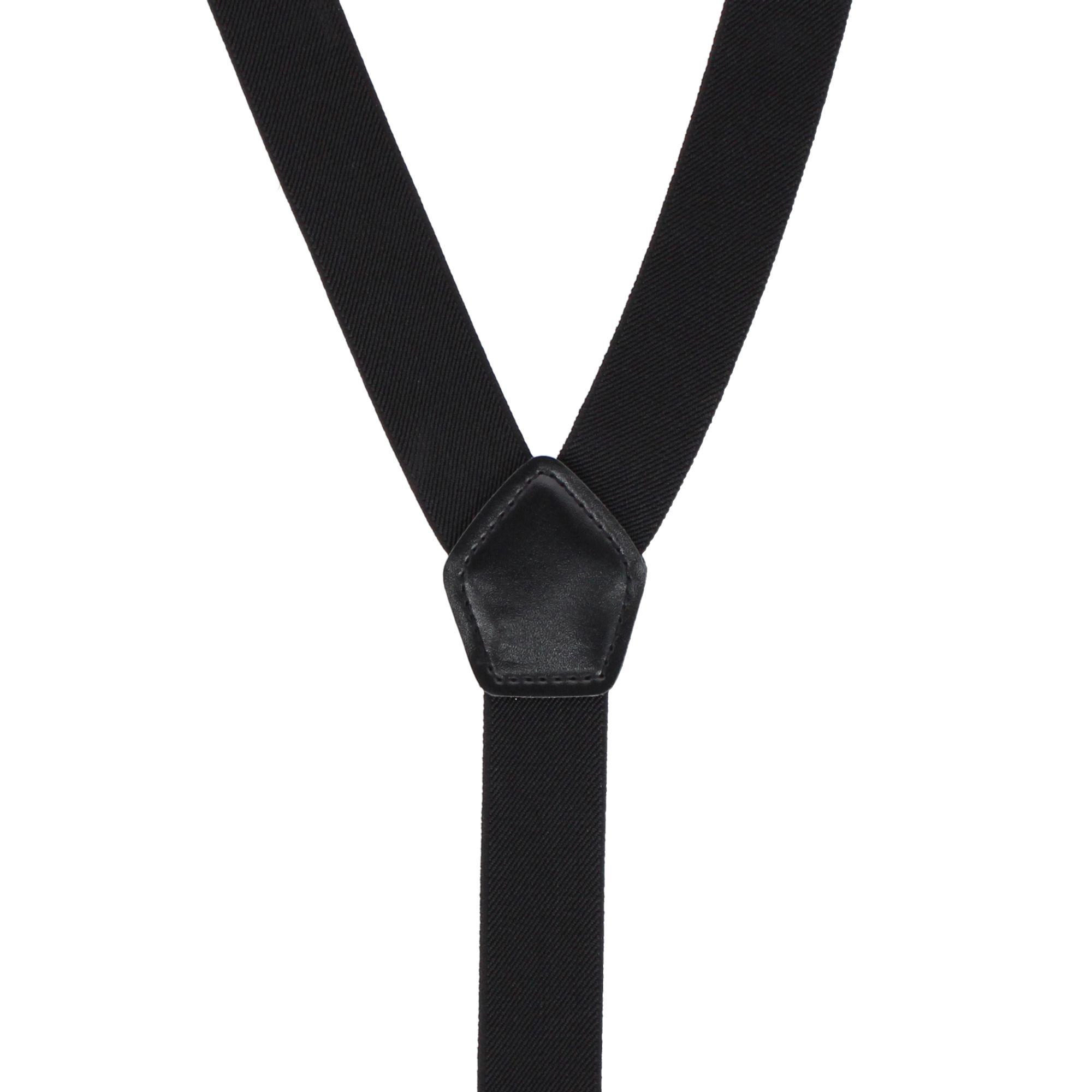 CTM Men's 1 3/8 Inch Wide Elastic Clip End Suspenders