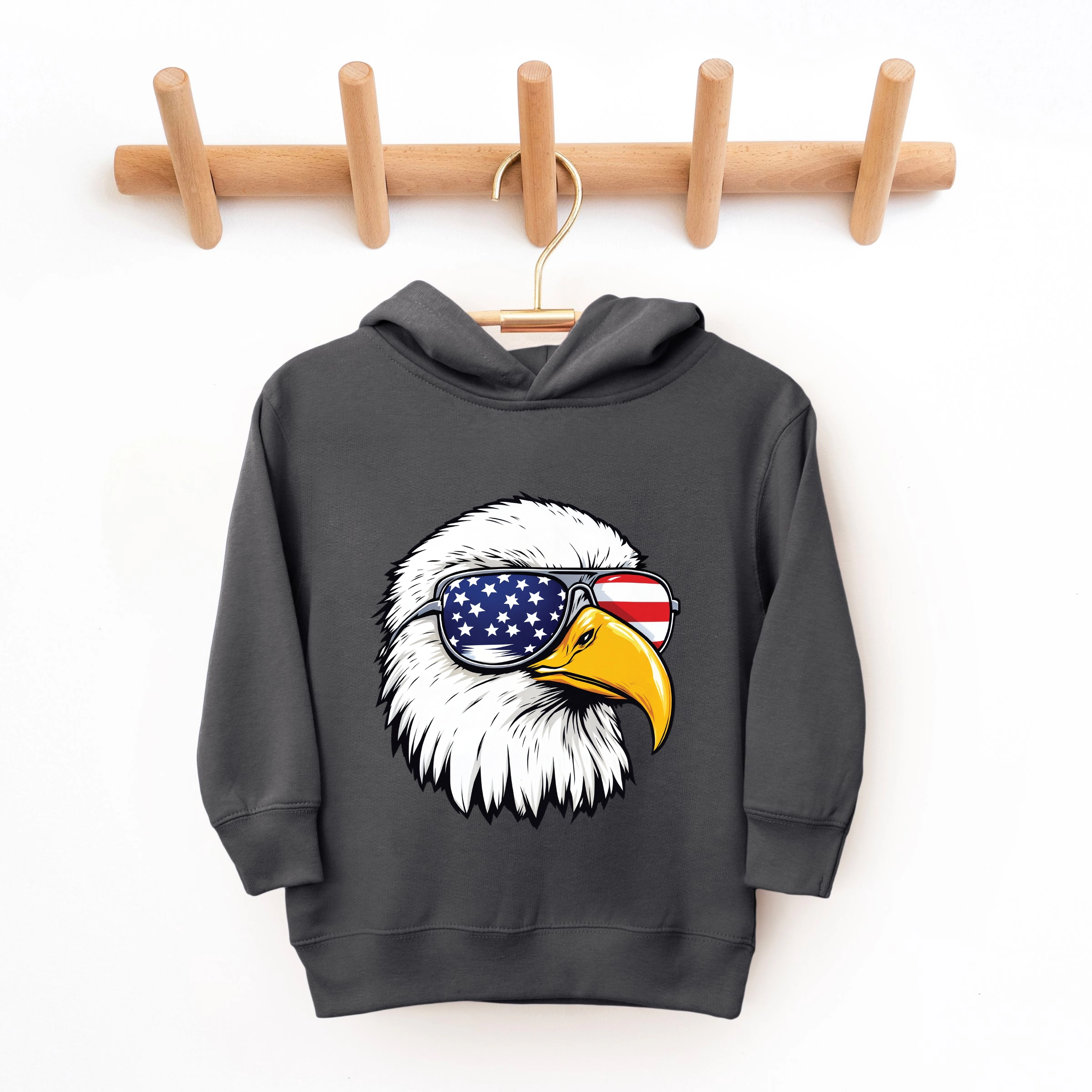 The Juniper Shop - Patriotic Eagle Sunglasses Toddler Hoodie