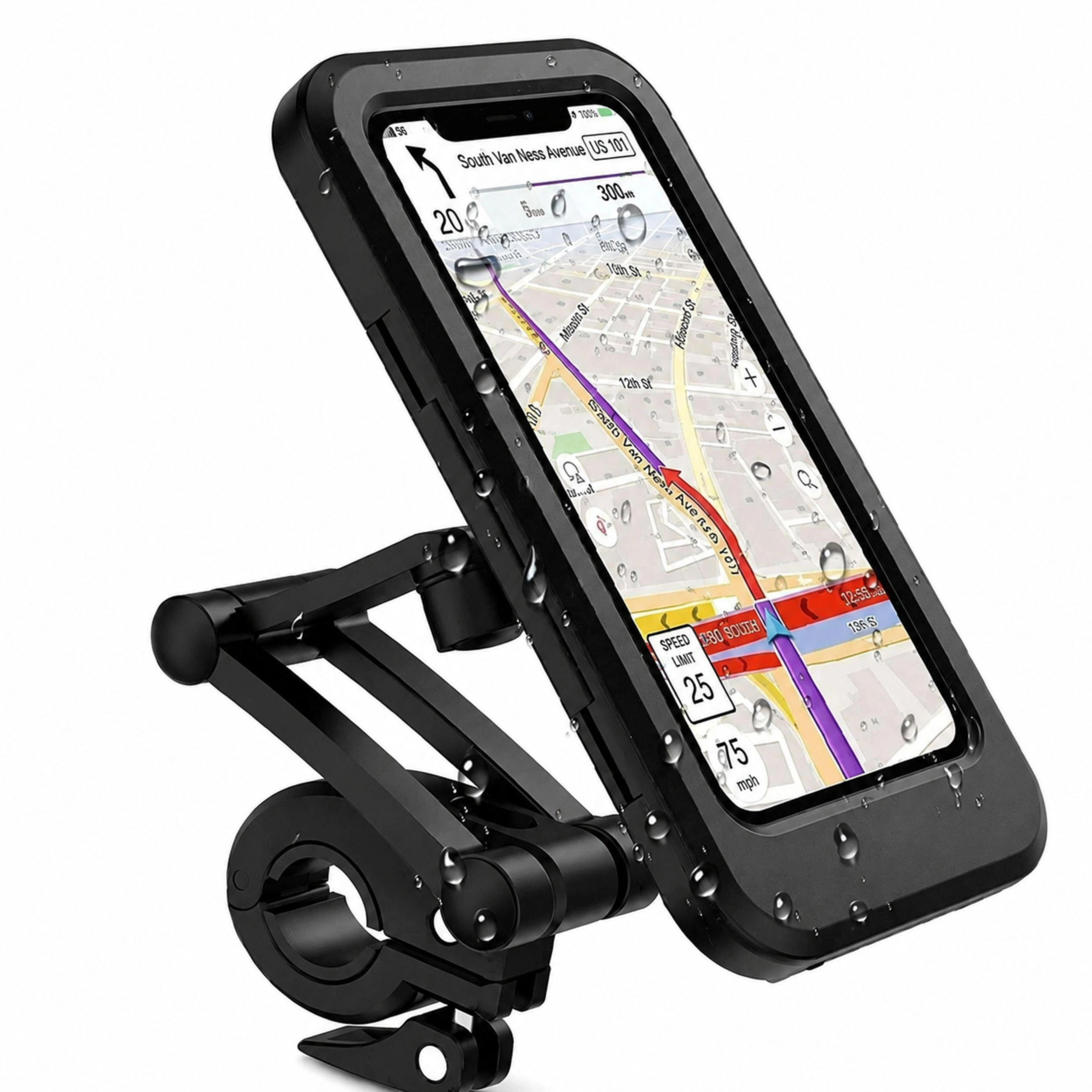Home Collection Waterproof Motorcycle Bike Handlebar Phone Mount Holder