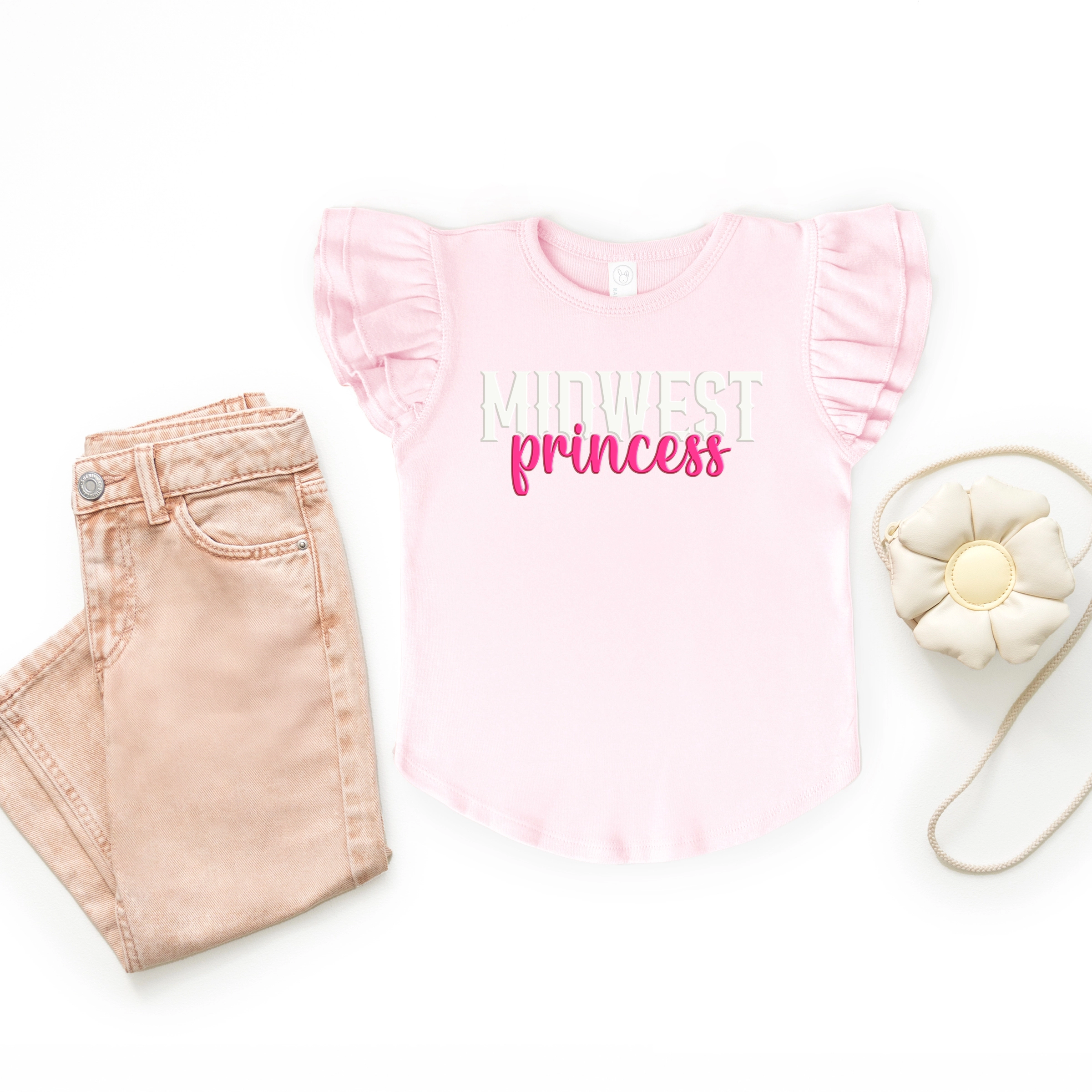 The Juniper Shop - Midwest Princess Puff  Flutter Sleeve Graphic T-Shirt