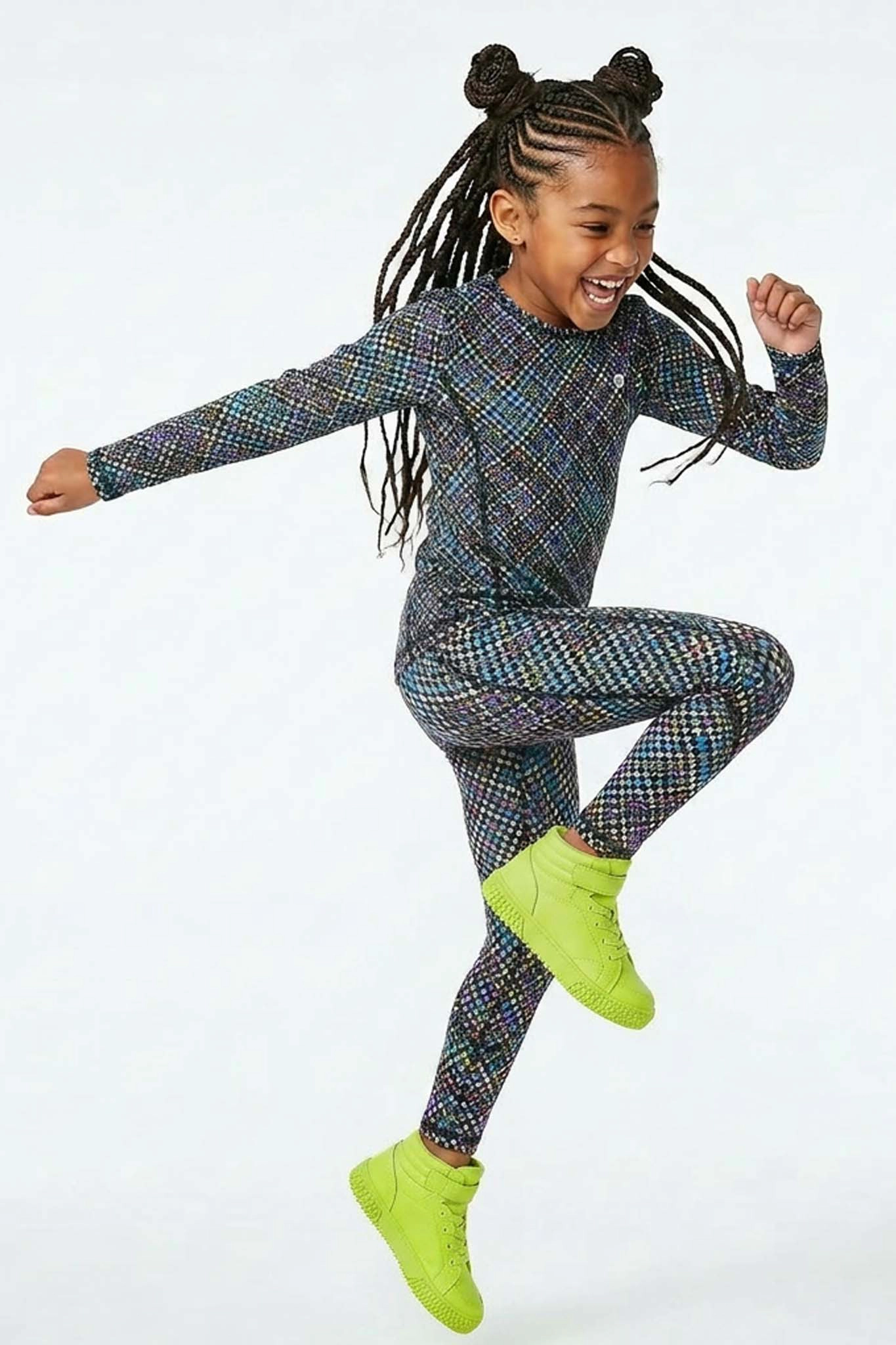 Rockets of Awesome Plaid Active Legging for Girls