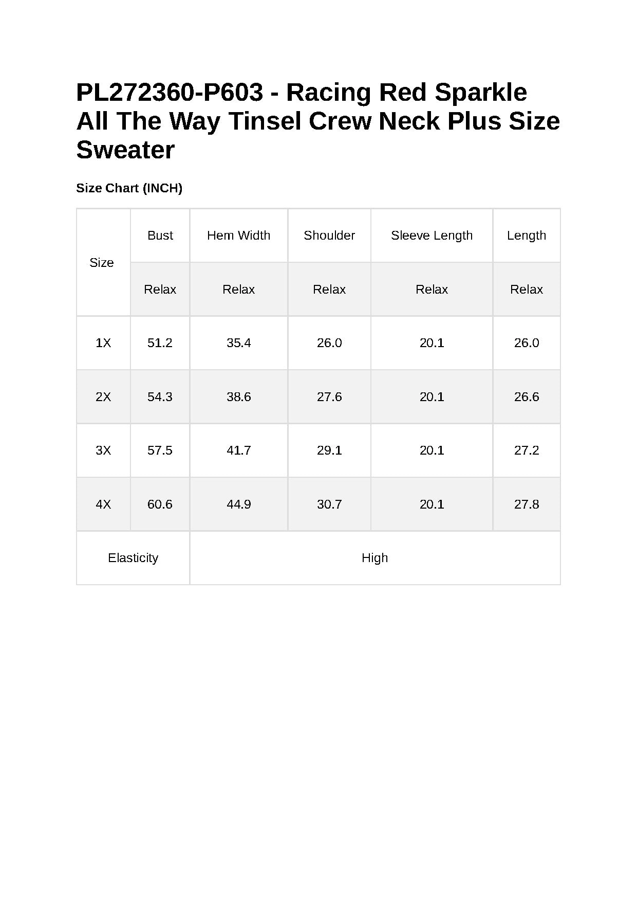 Sol Living Womens Sparkle All The Way Tinsel Crew Neck Plus Size Sweater