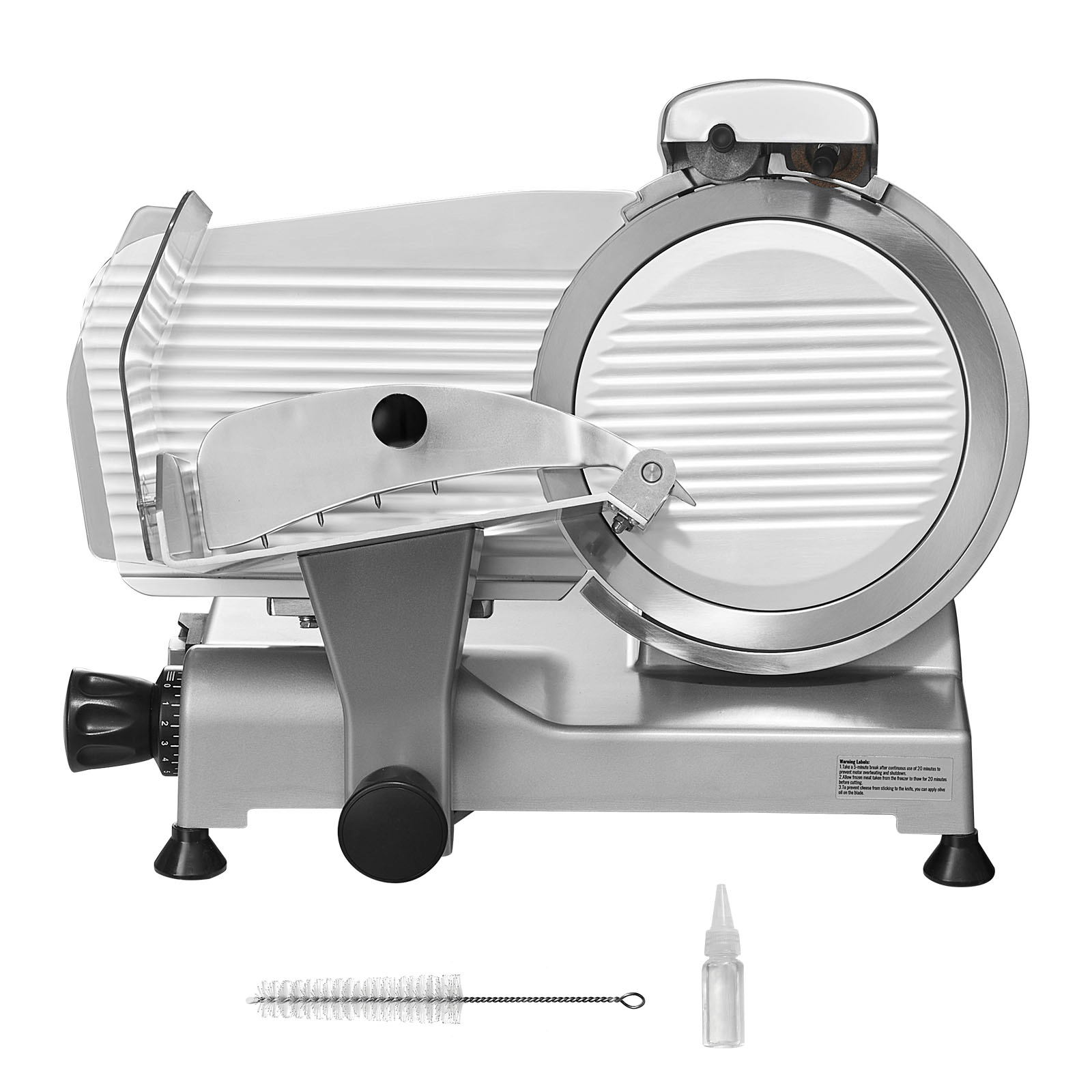HONGGE Electric Commercial Meat Slicer with Adjustable Steel Blade Thickness