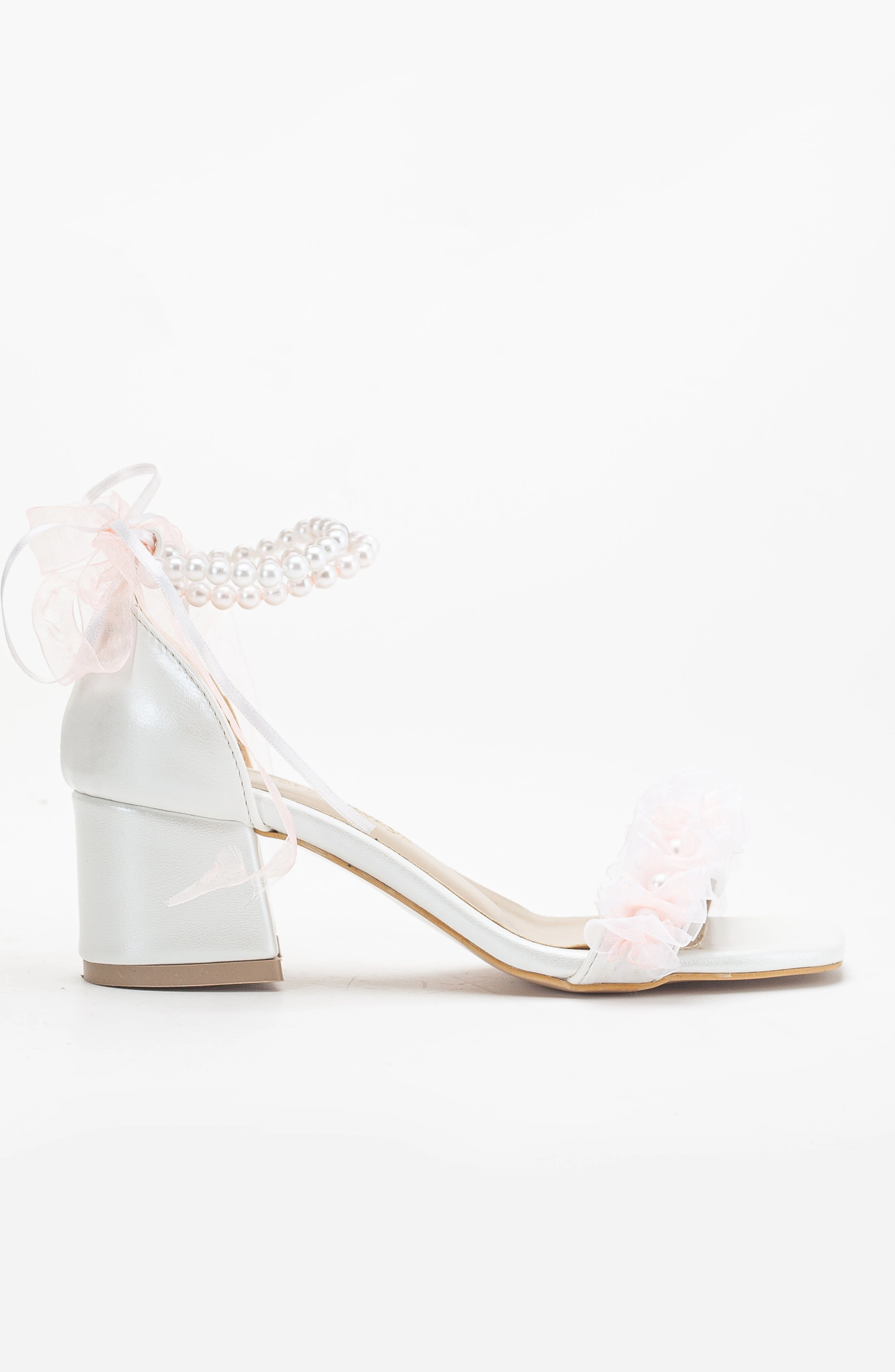Forever & Always Womens Moana Lace Bridal Low Heel Sandals