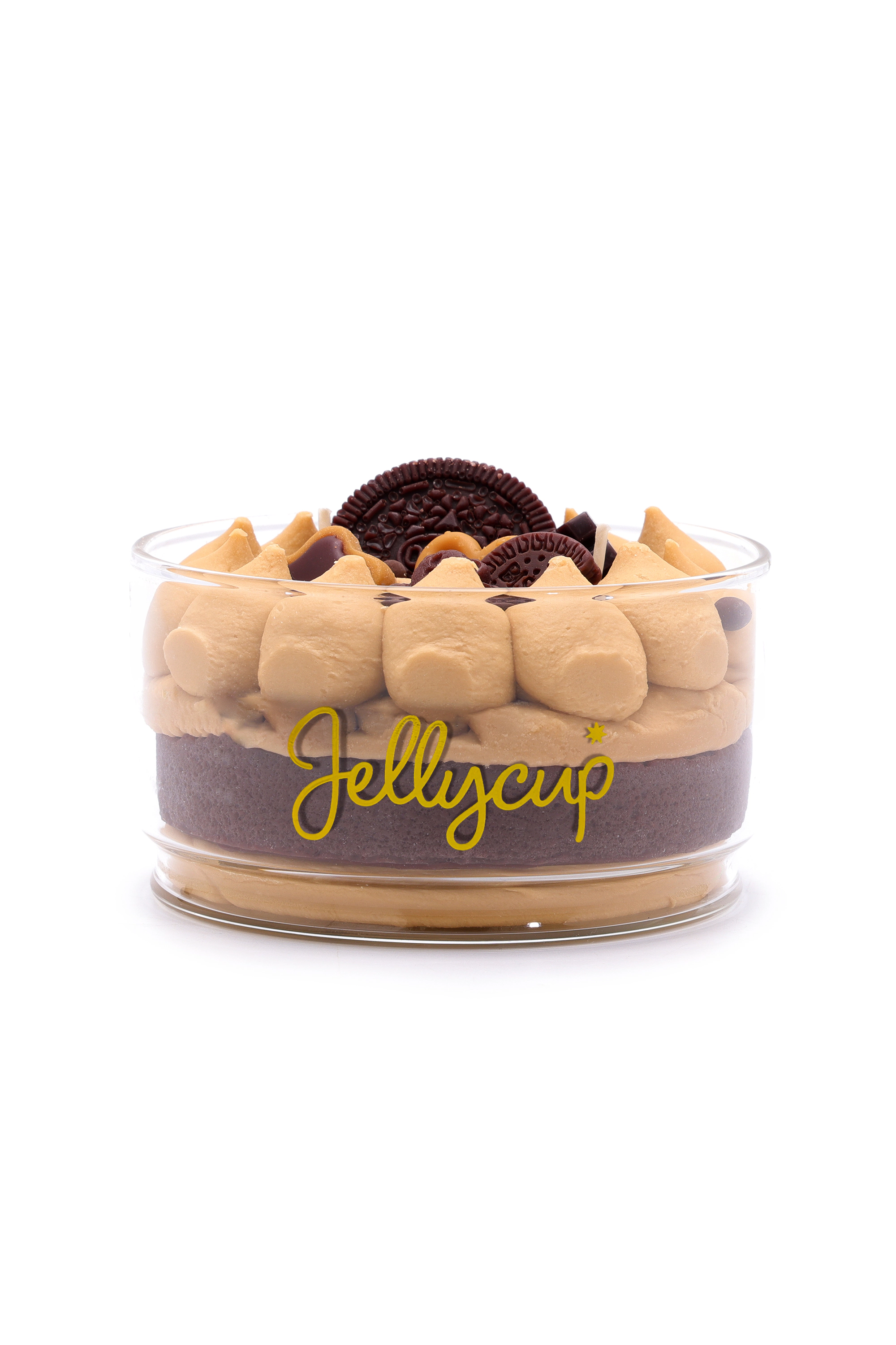 Jellycup Unisex Triple Chocolate Scented Cake Soy Wax Candle