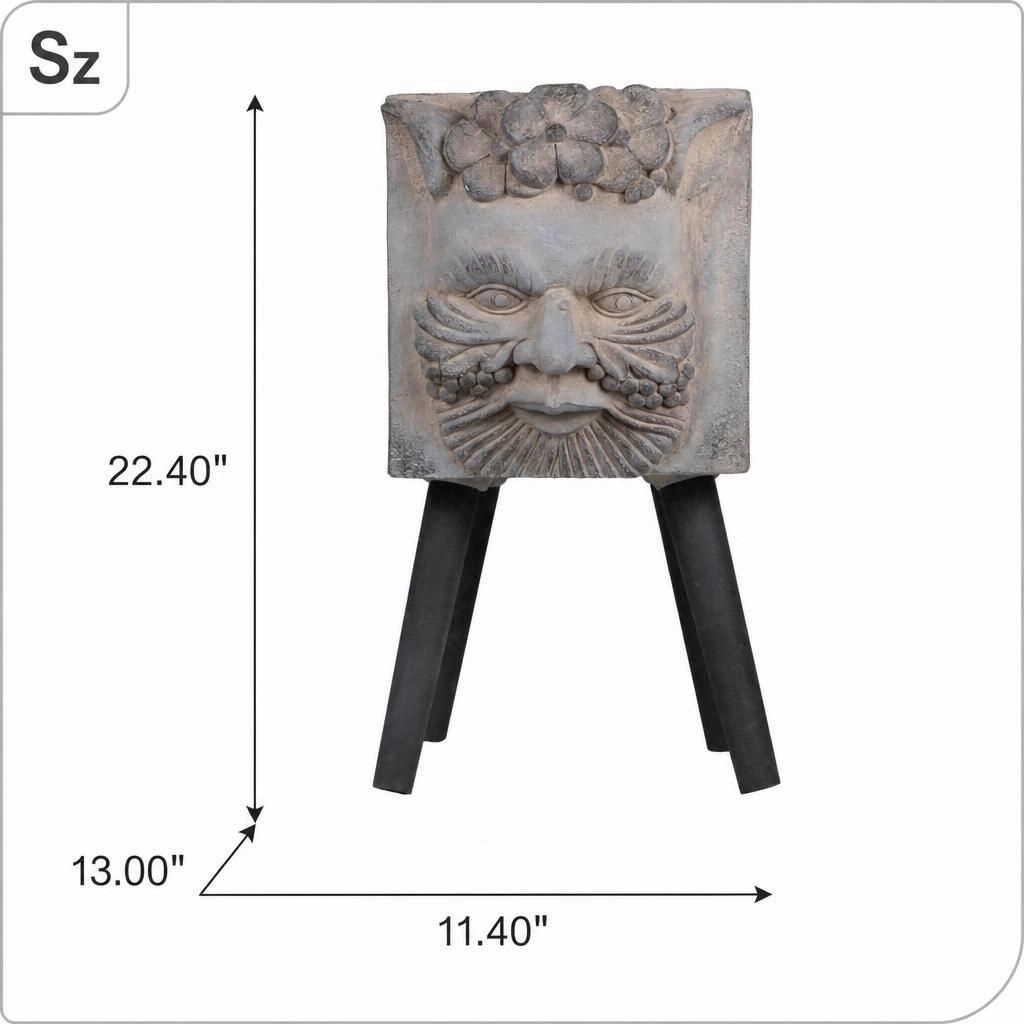 WOW PIONEER Durable Tall Outdoor Planter Container for Trees Shrubs Vegetables Flowers
