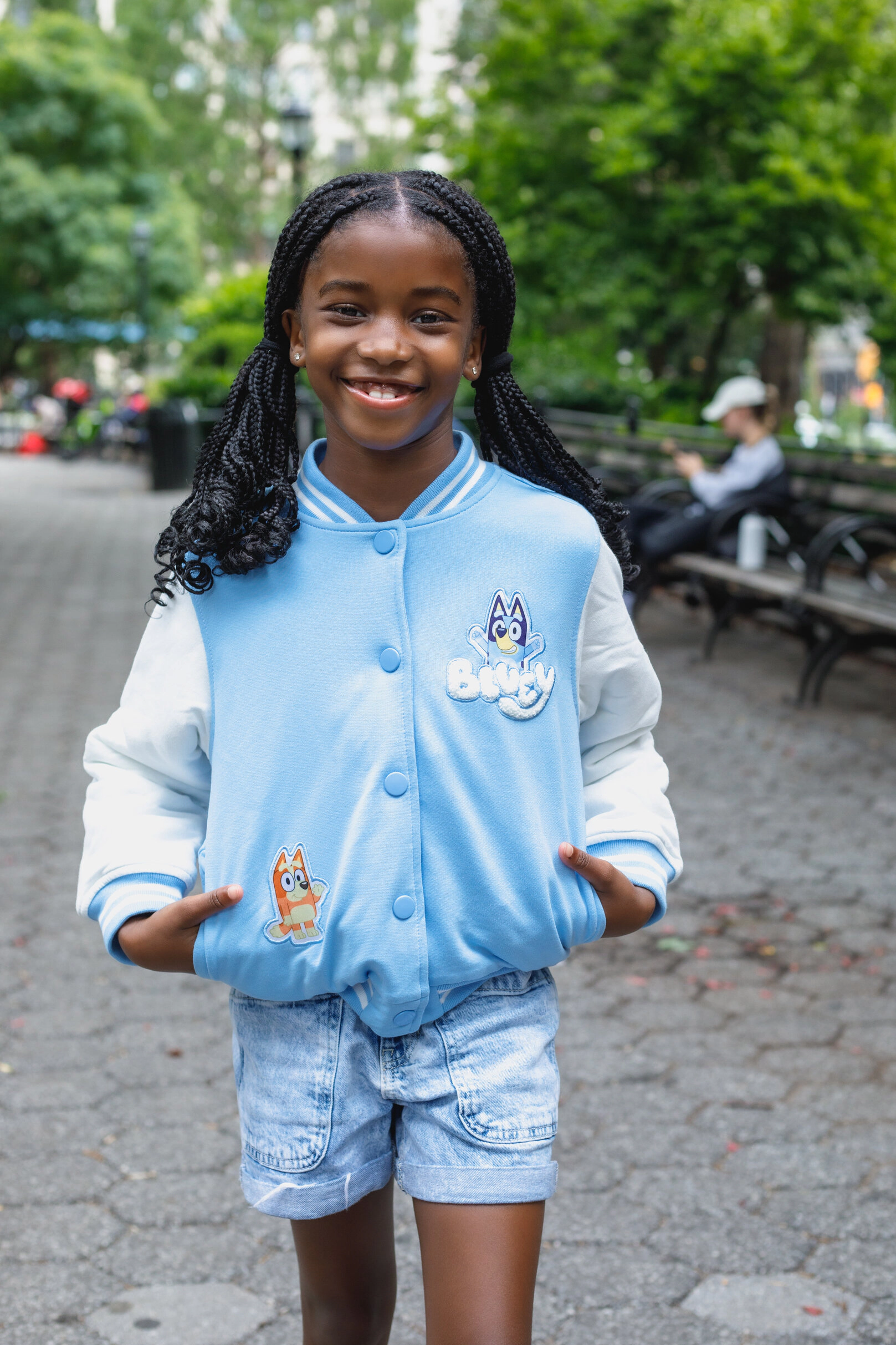 Bluey Girls' Varsity Bomber Jacket