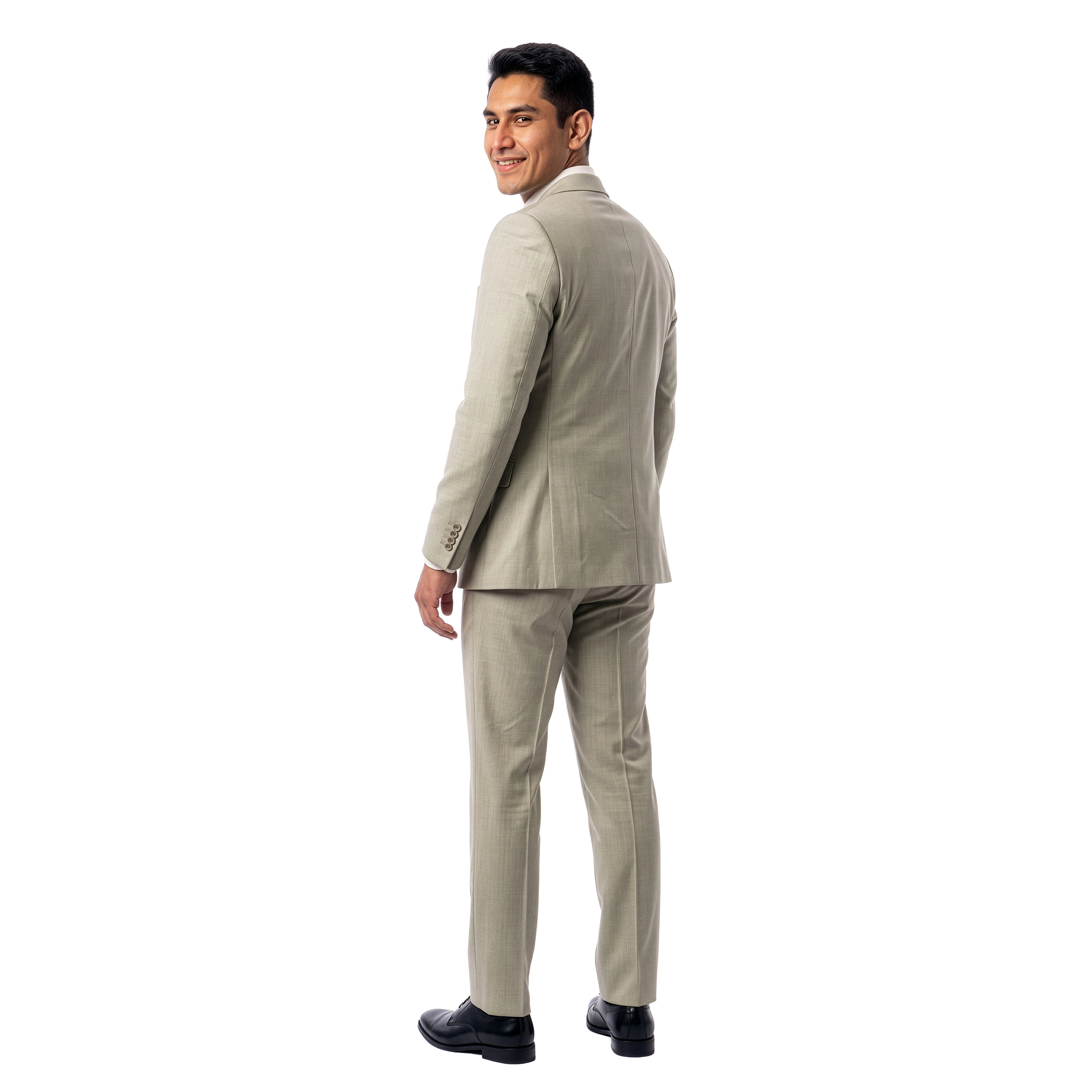 Tazzio Mens Regular Fit Textured Pick Stitch 2 Piece Suit Set