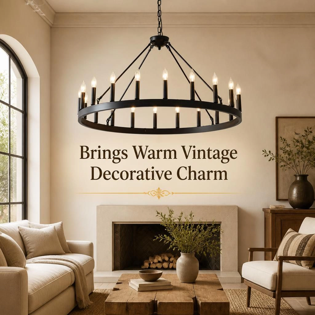 ELEMENT ACE Modern Circular Iron Flush Mount Ceiling Light