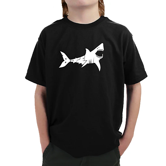 LA Pop Art Boy's Word Art T-Shirt - BITE ME