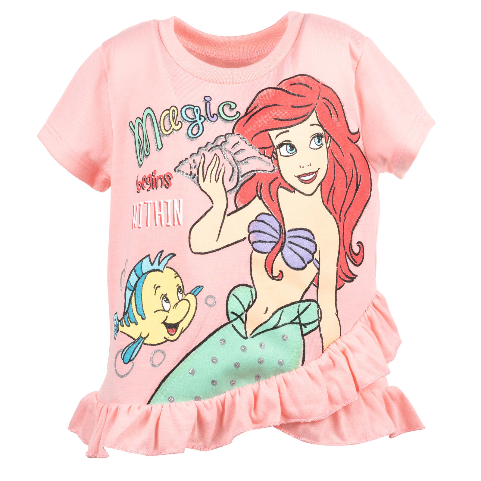 Disney Princess Girls' 2-Piece T-Shirt and Leggings Set
