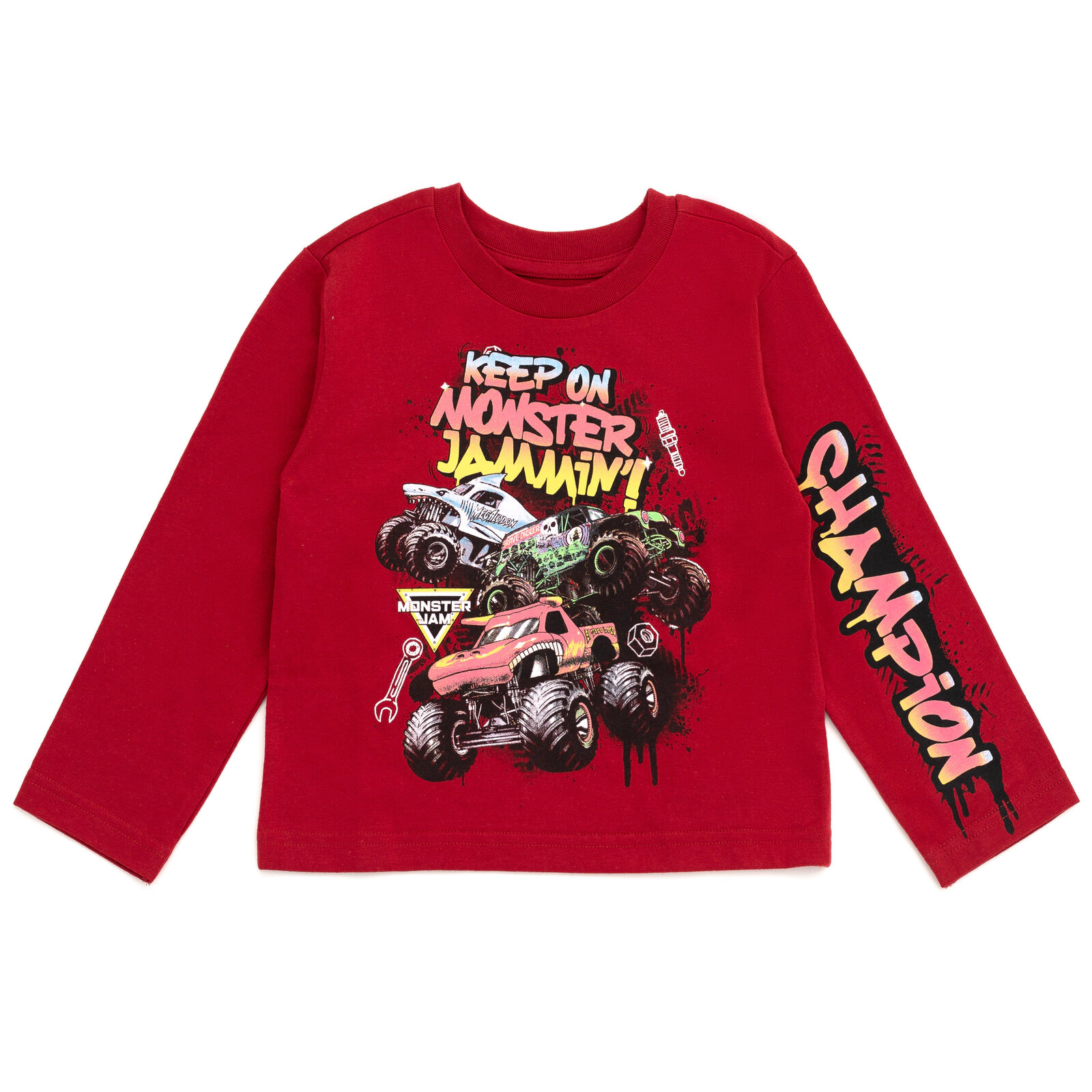 Monster Jam Boys' 2-Piece Tee and Pants Set