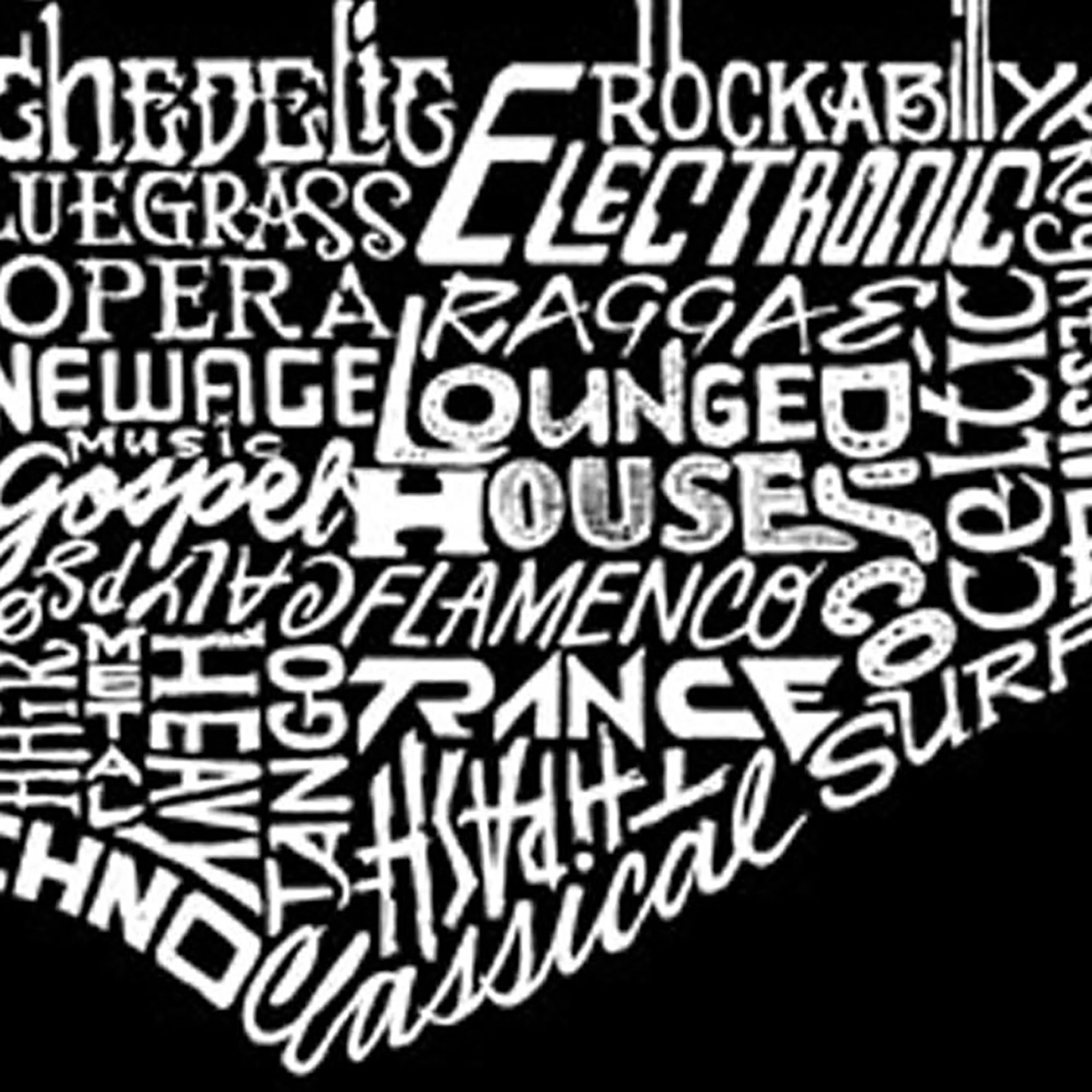 LA Pop Art Men's Word T-Shirt - Guitar Head