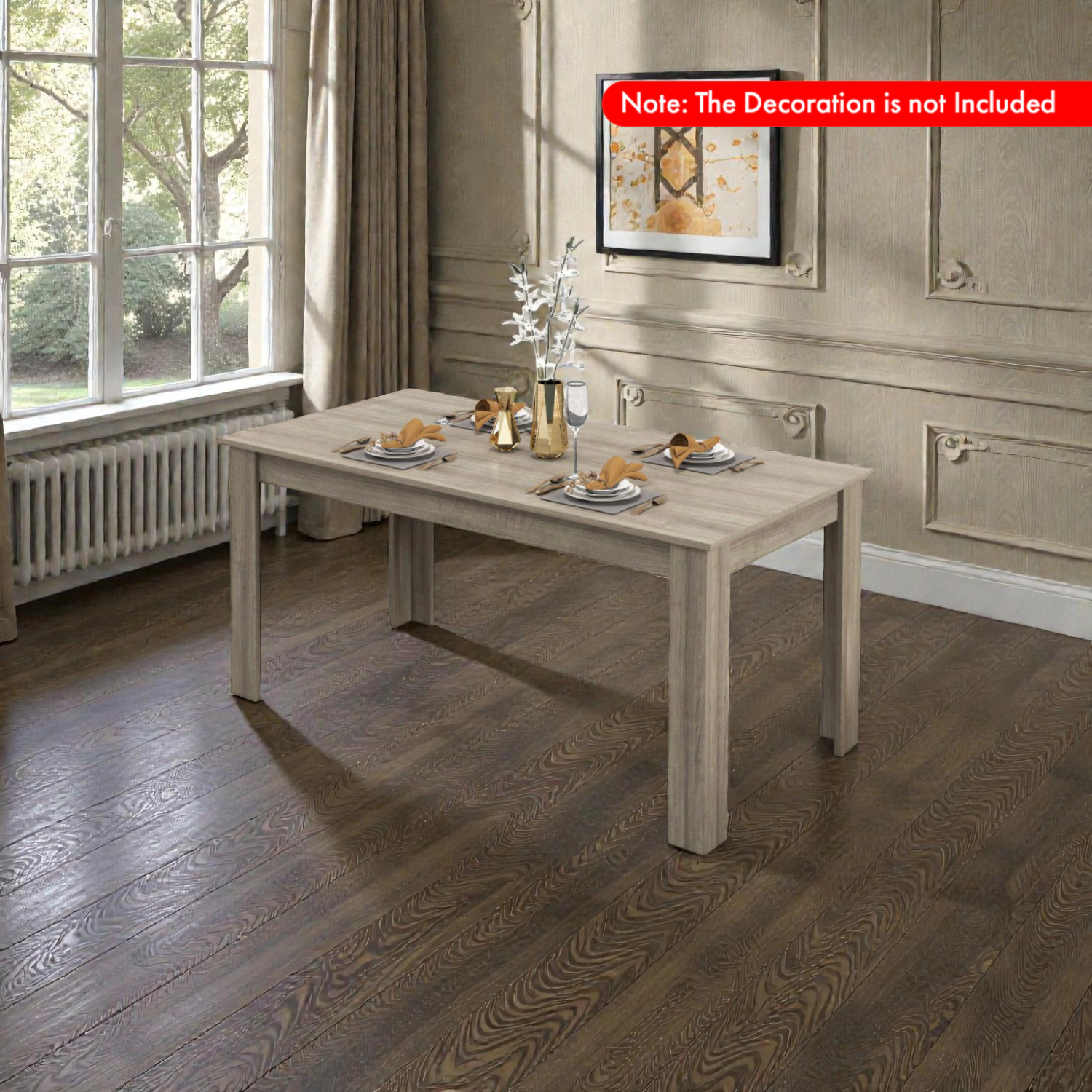 Hivvago Rectangular Modern Dining Kitchen Table