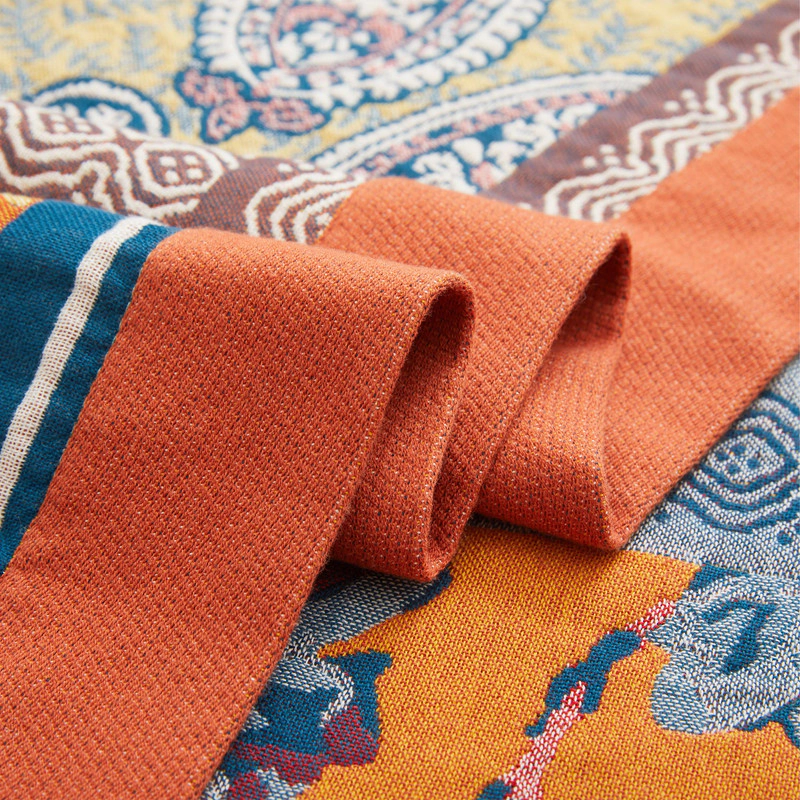 Unikome Super Soft Breathable Cotton Throw Blanket - Lightweight Textured Blanket, 60x80"