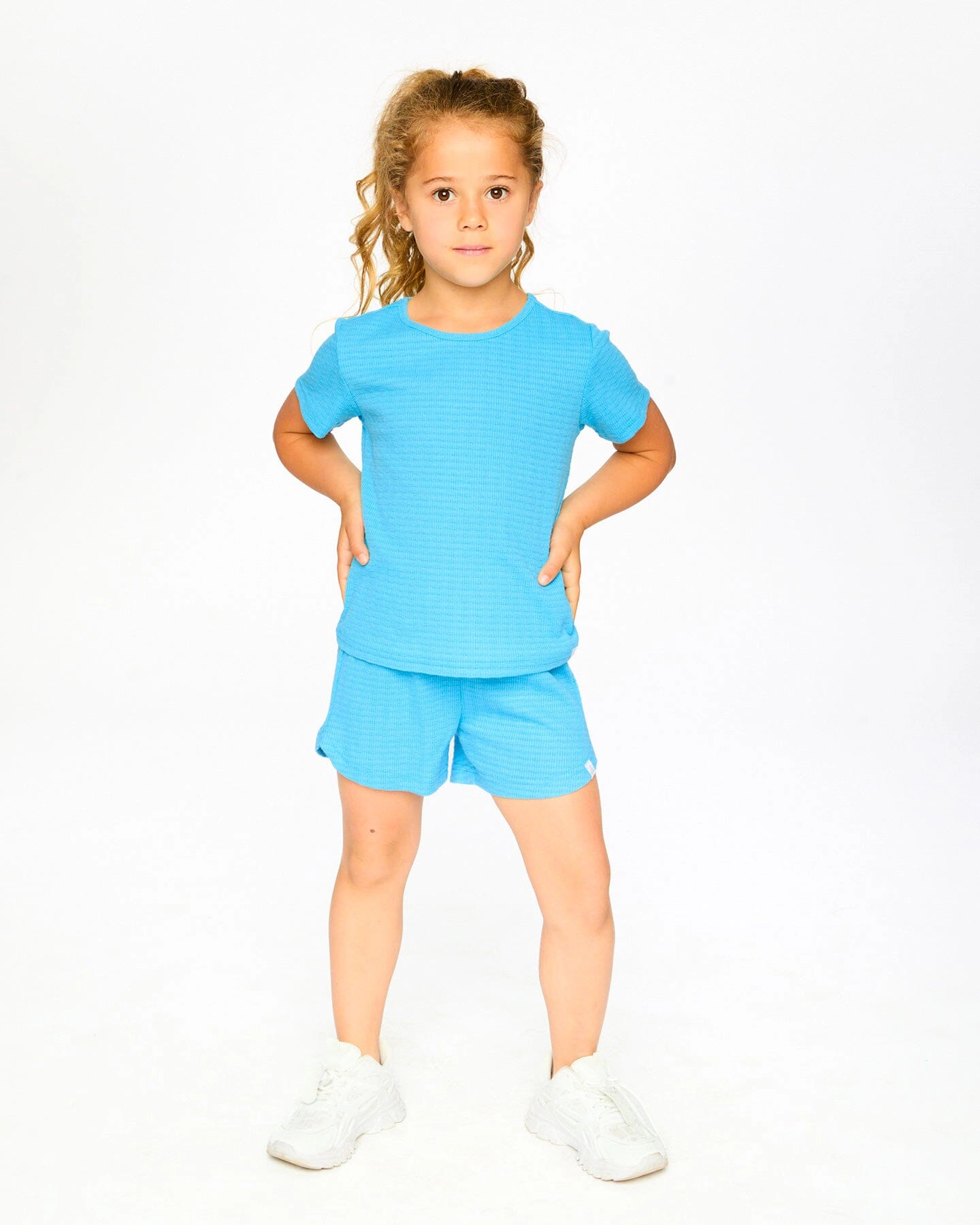 Deux par Girls Crinkle Jersey Short Sleeve T-Shirt