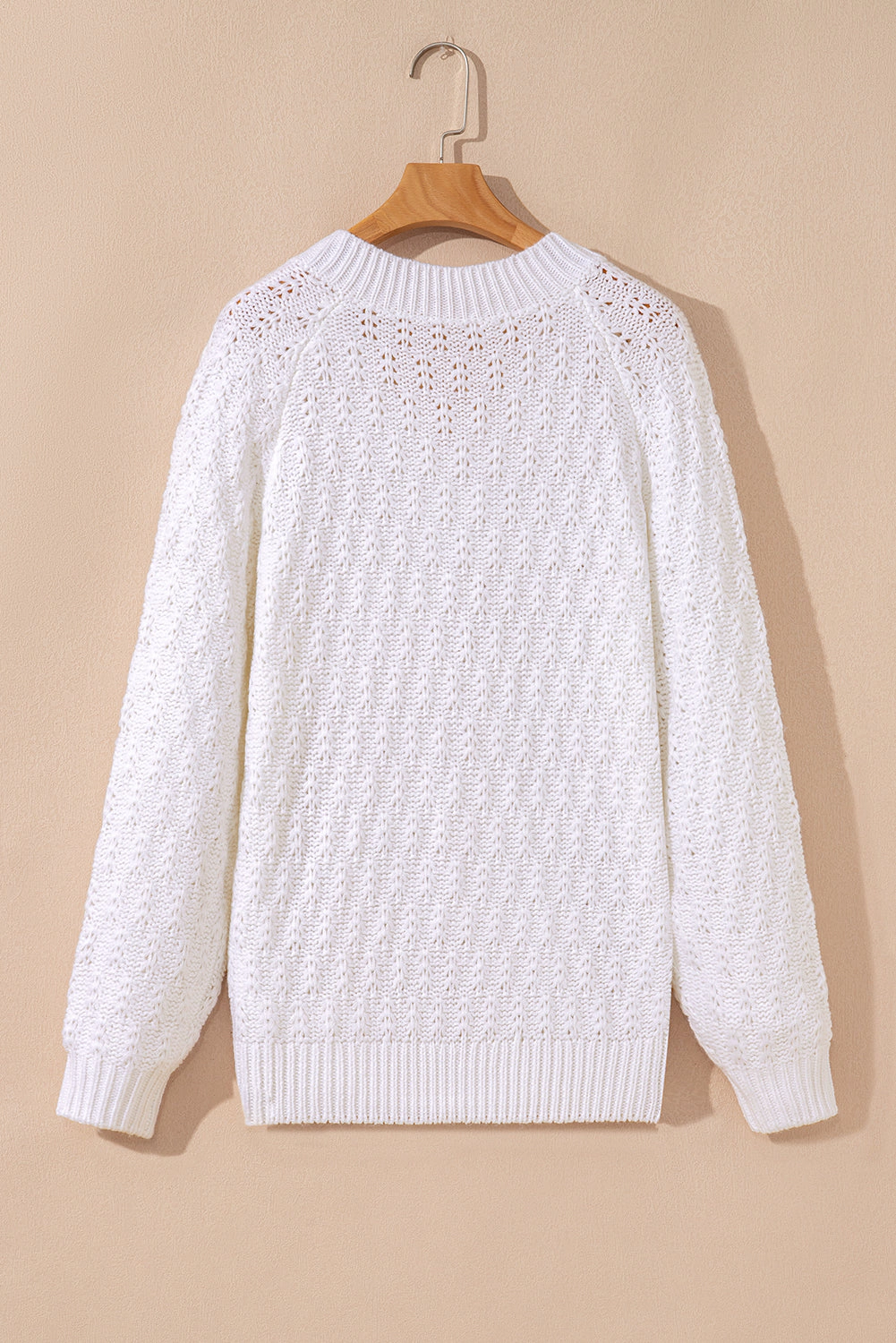 Threaded Pear Women's Emma Ribbed Edge Loose Sweater