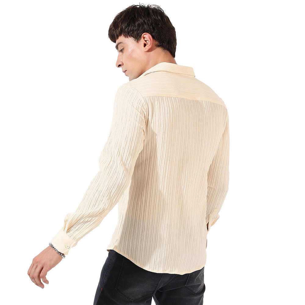 Men's Textured Casual Shirt