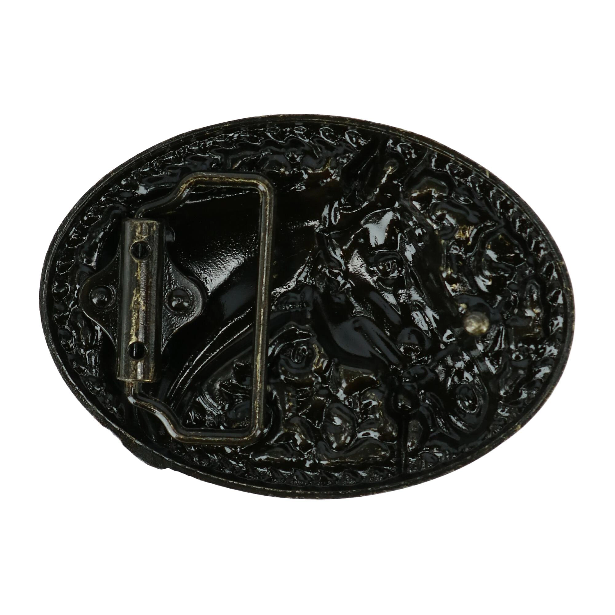 CTM Engraved Horse Belt Buckle