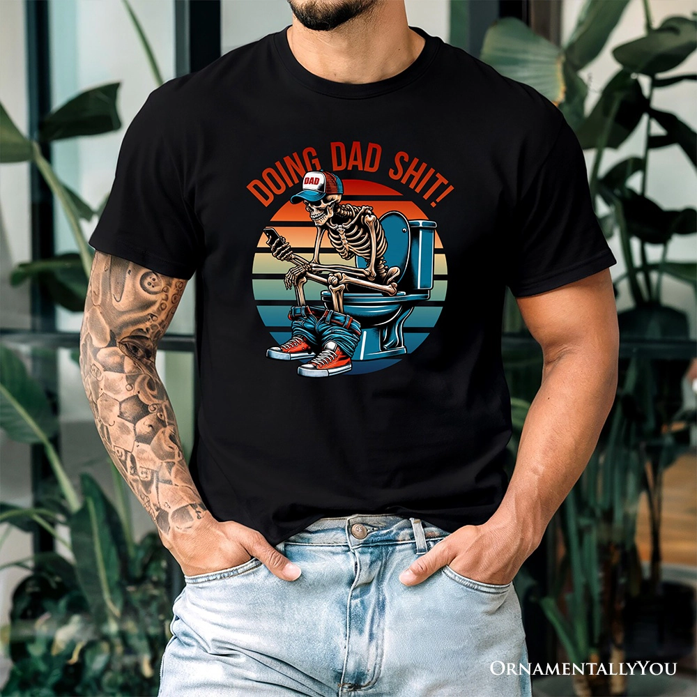 OrnamentallyYou Mens Doing Dad Stuff Skeleton T-Shirt