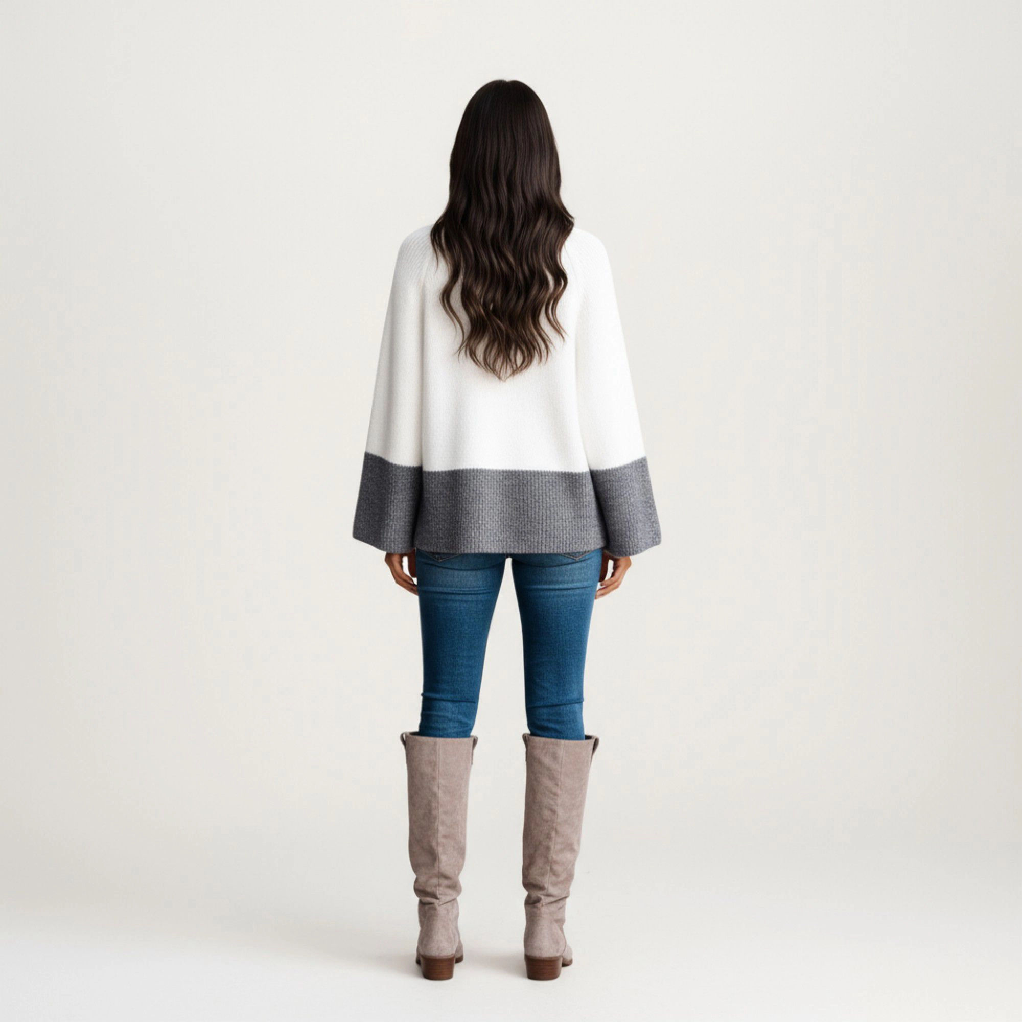 Anna-Kaci Women's Cozy Rib Knit Sweater Top