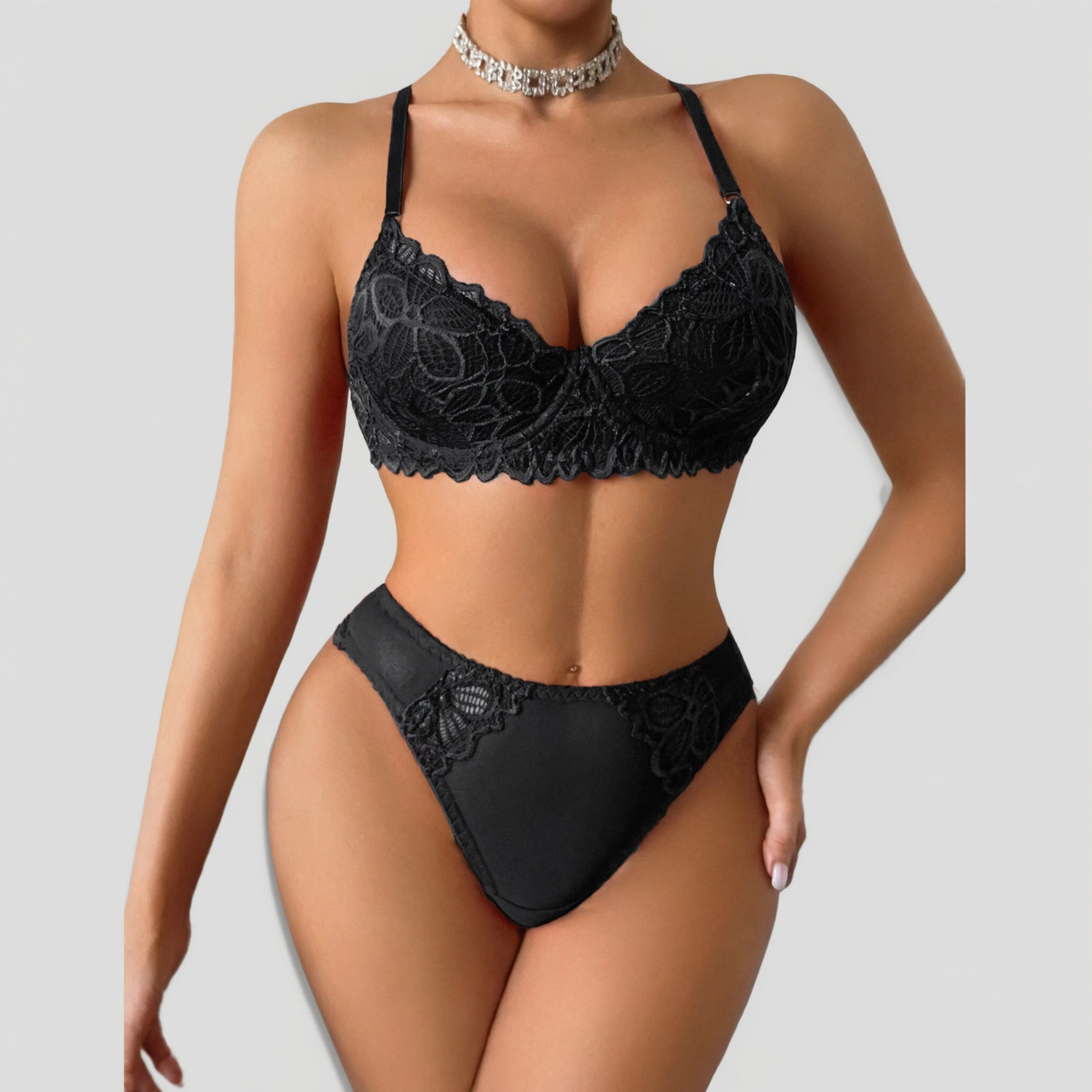 Avidlove Women's Lace Bralette and Panty Set