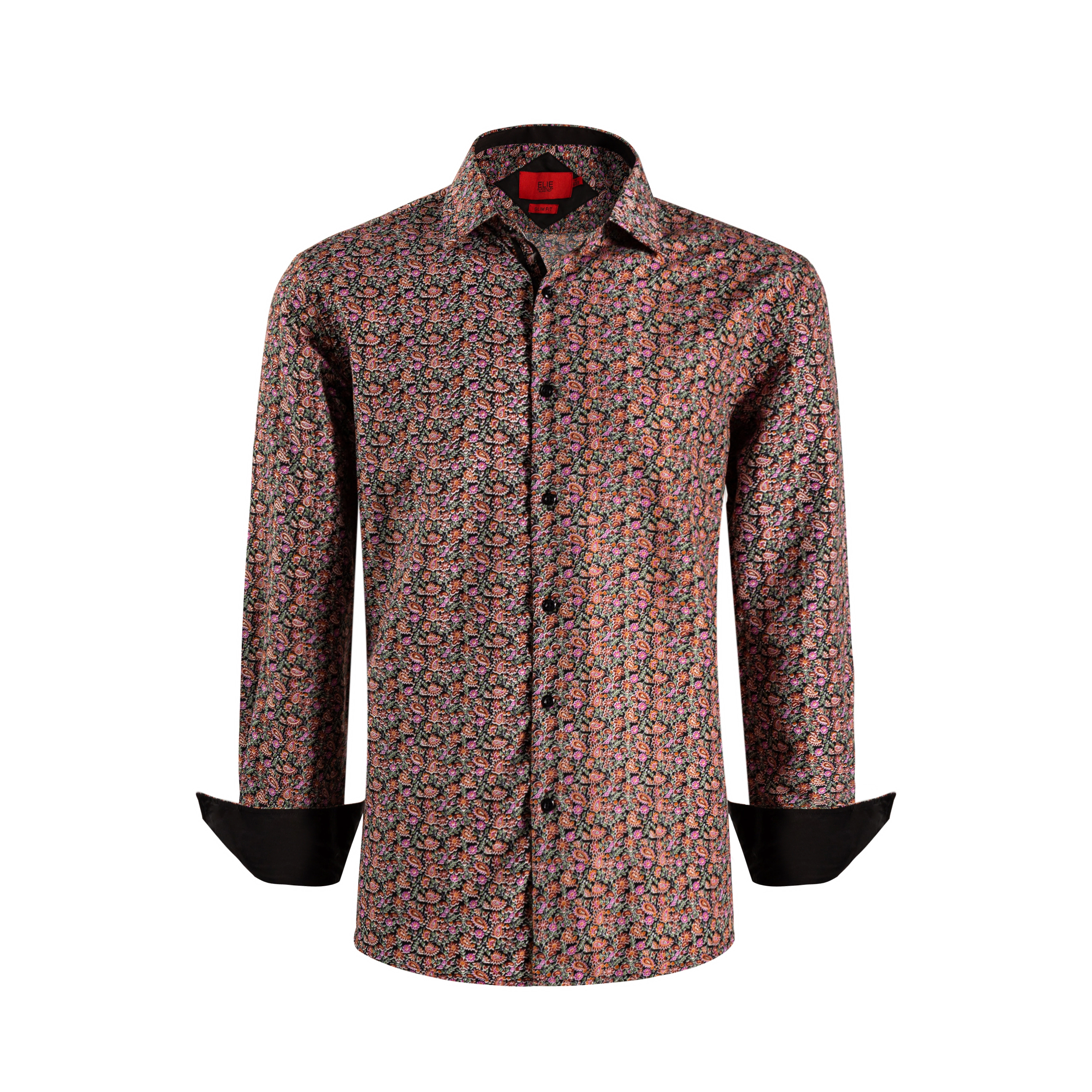 Elie Balleh Boys Slim Fit Paisley Print Shirt