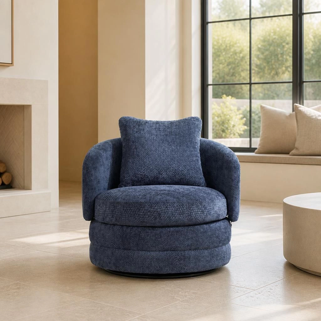 GOODSILO Low Profile Upholstered Armless Accent Chair