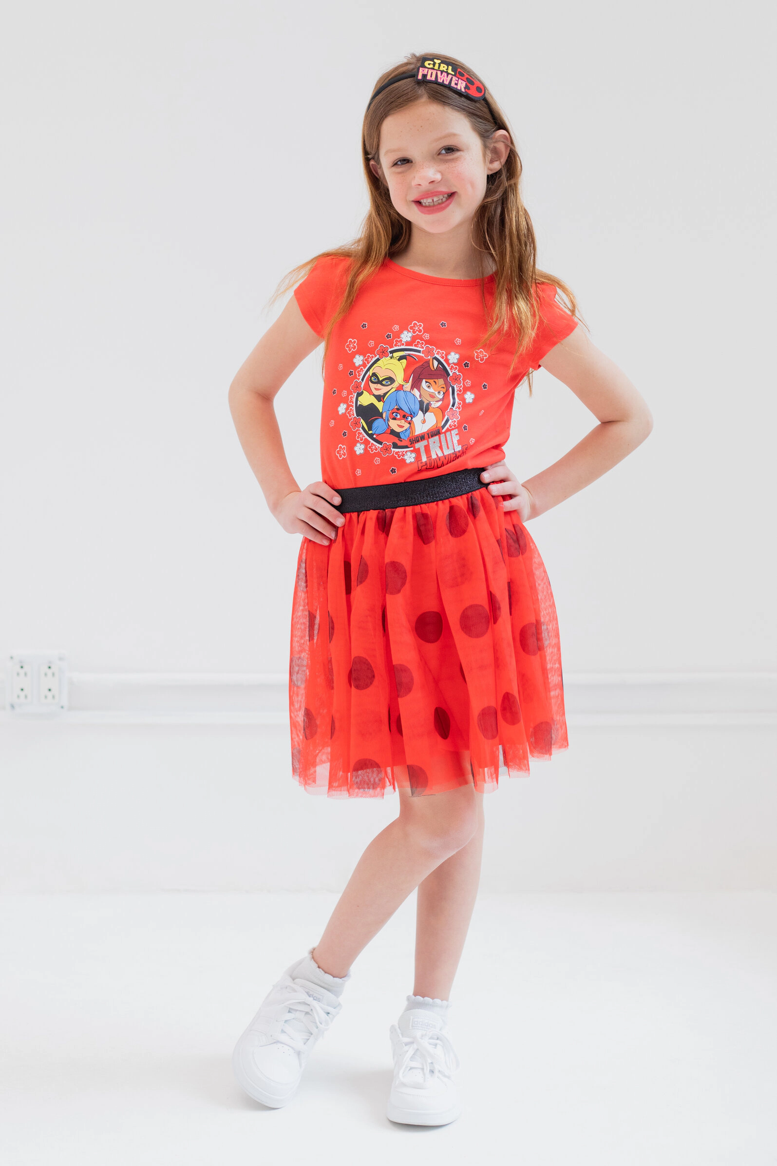 Miraculous Girls' Cosplay T-Shirt and Tutu Skirt Set