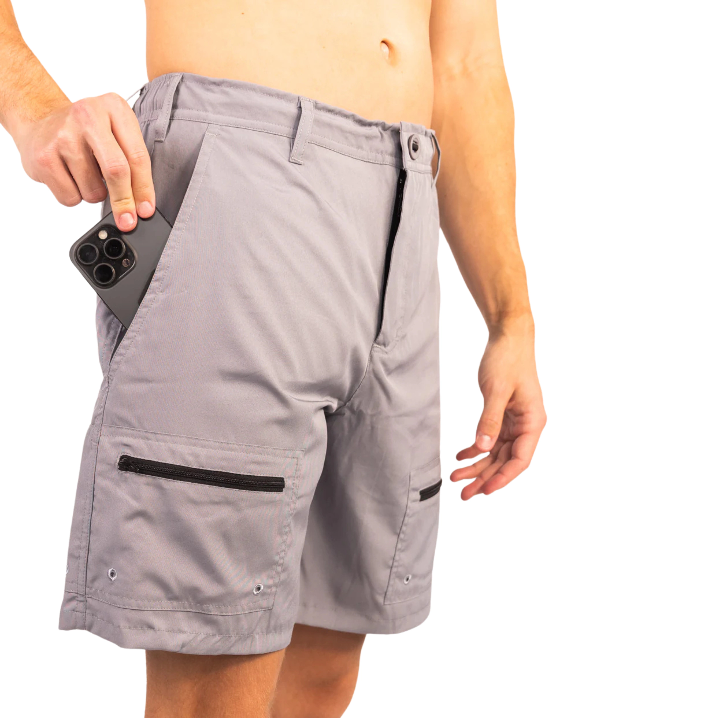 Dry Pocket Men's Waterproof Shorts With A