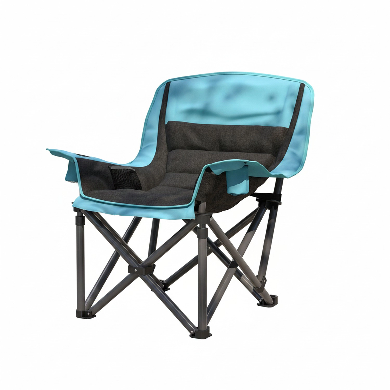 HONGGE Camping Chair for Adults Portable Folding Side Pockets Cup Holders Carry Bag and