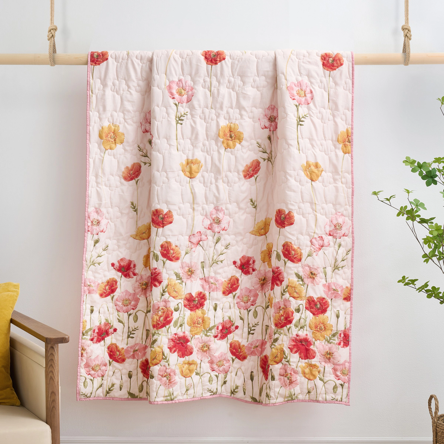 Greenland Home Fashions 100% Brushed Microfiber Breeze Accessory Throw Blush
