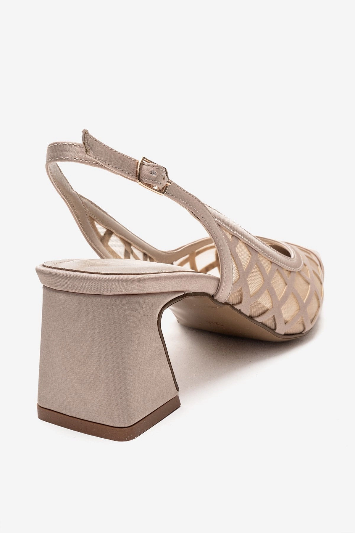 Prologue Shoes Womens Alveron Block Heel Mesh Pump