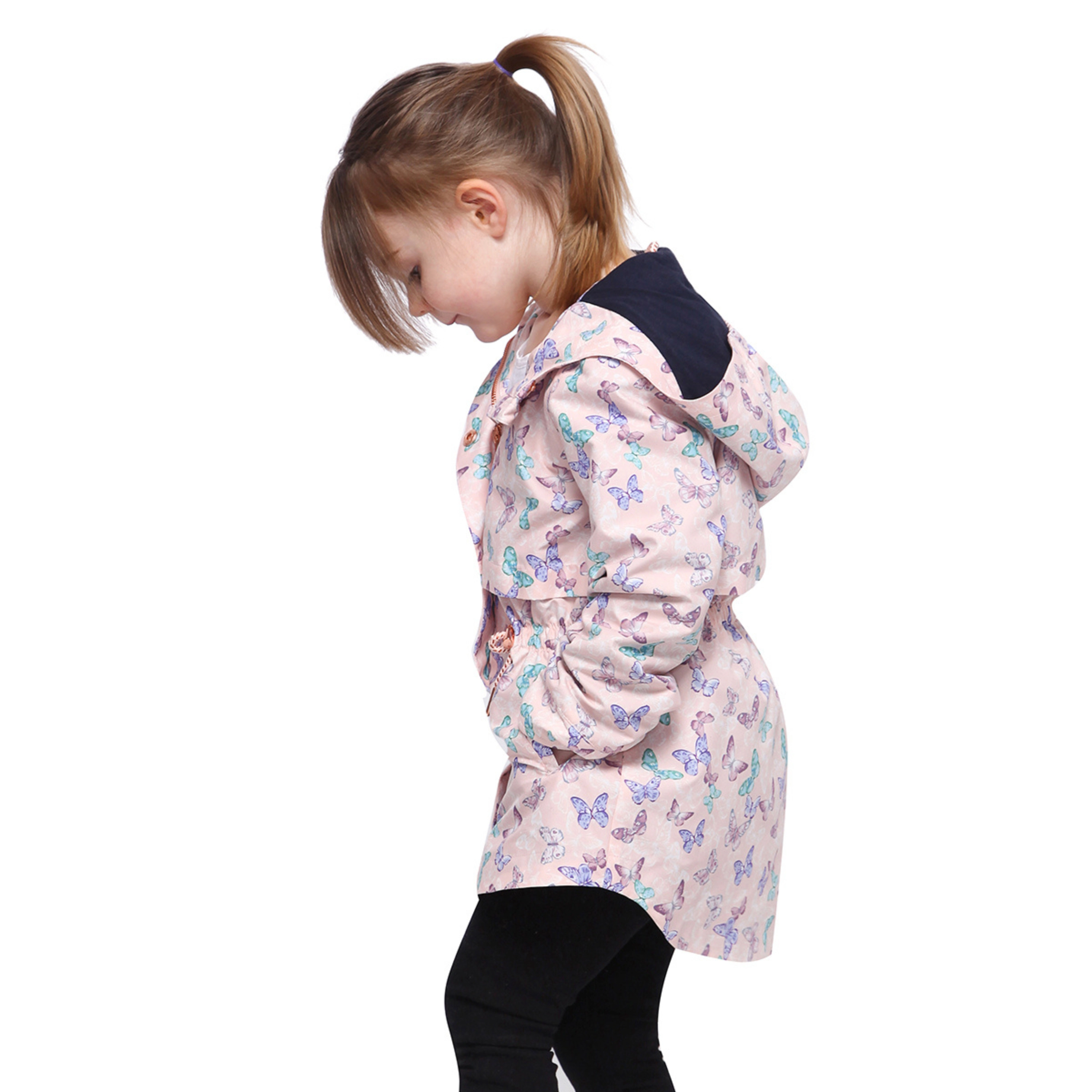 Rokka&Rolla Little & Big Kid Girls Casual Hooded Trench Coat Jacket